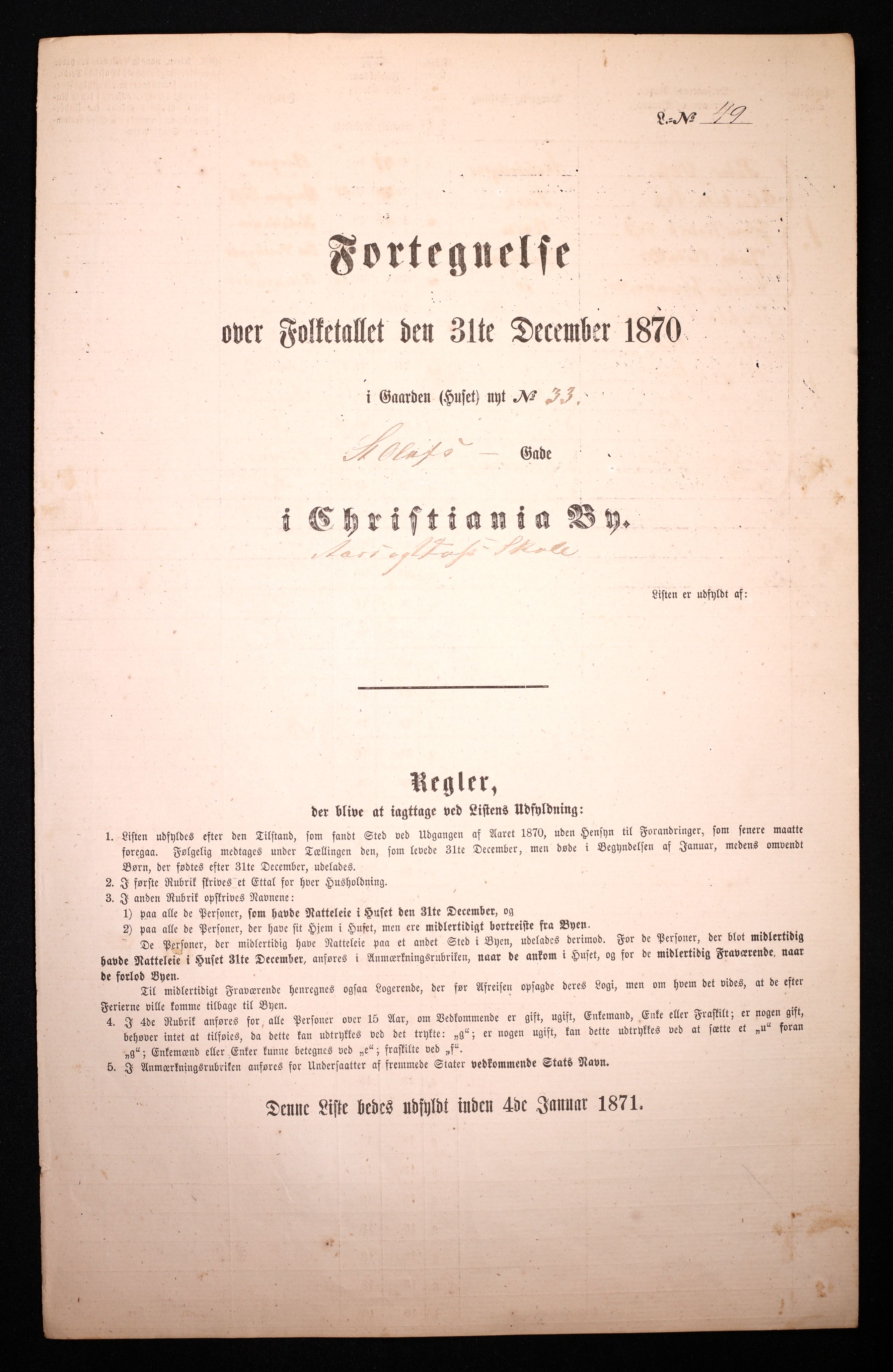RA, Folketelling 1870 for 0301 Kristiania kjøpstad, 1870, s. 3604