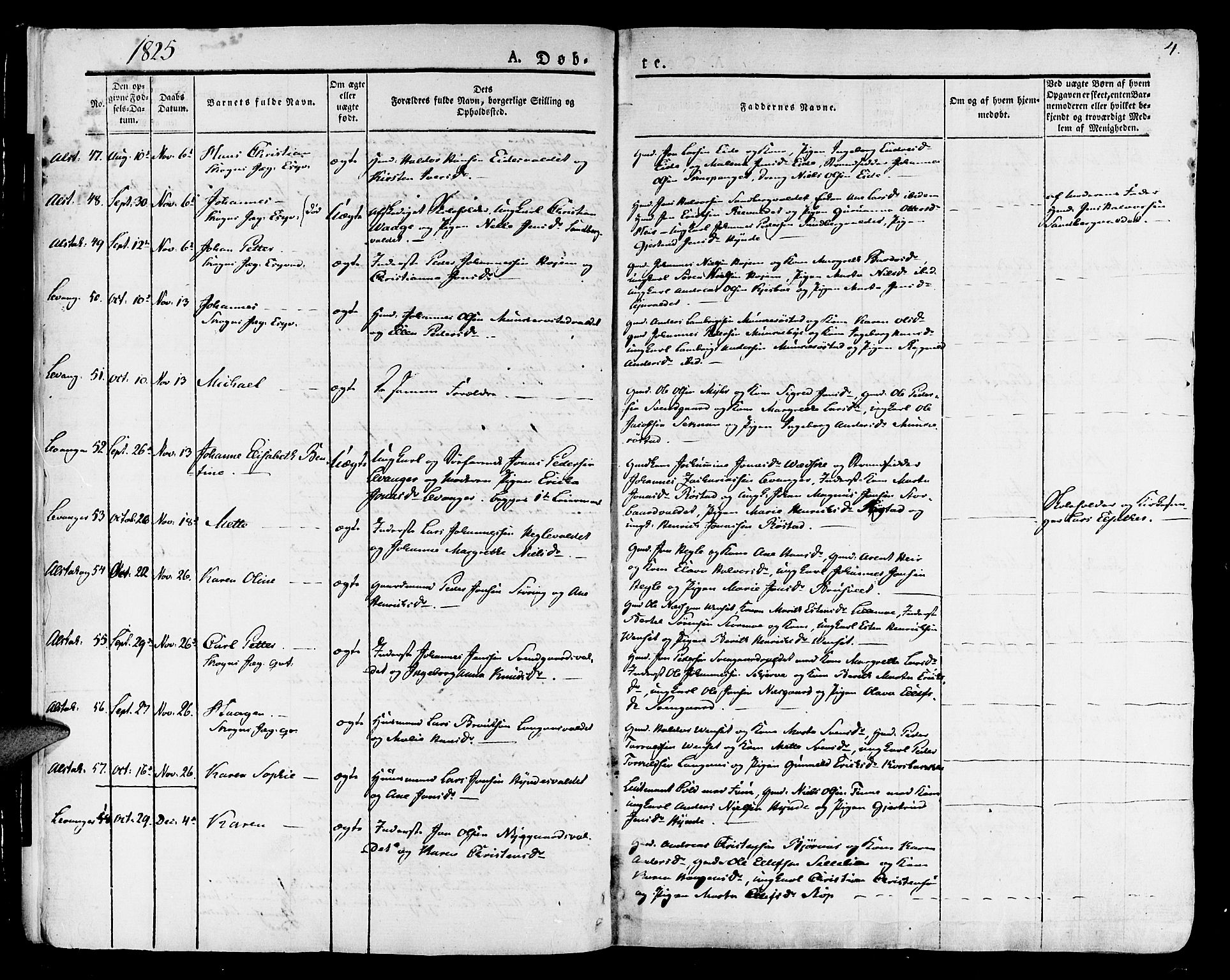 Ministerialprotokoller, klokkerbøker og fødselsregistre - Nord-Trøndelag, AV/SAT-A-1458/717/L0152: Ministerialbok nr. 717A05 /1, 1825-1836, s. 4