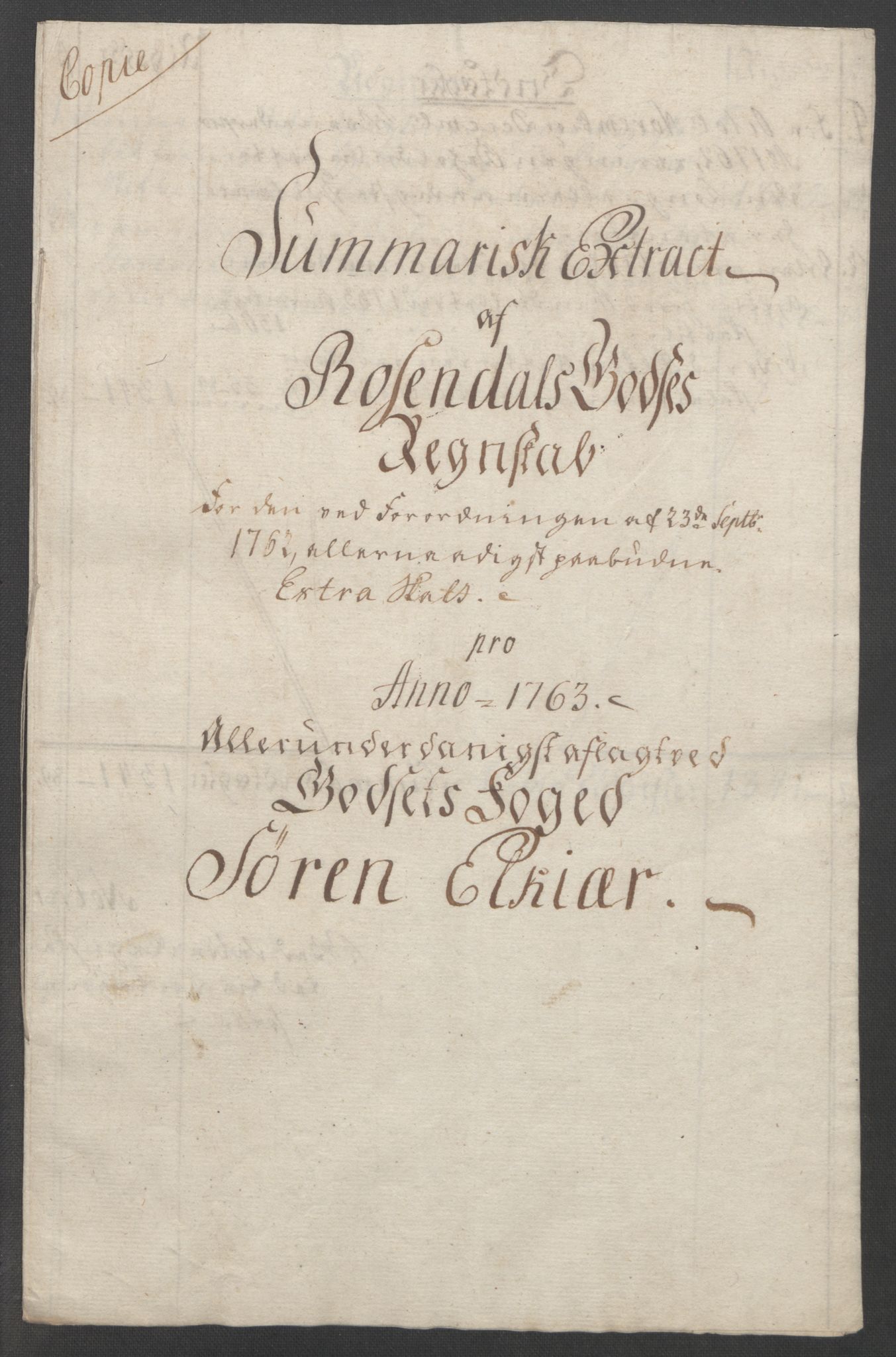 Rentekammeret inntil 1814, Reviderte regnskaper, Fogderegnskap, AV/RA-EA-4092/R49/L3157: Ekstraskatten Rosendal Baroni, 1762-1772, s. 28