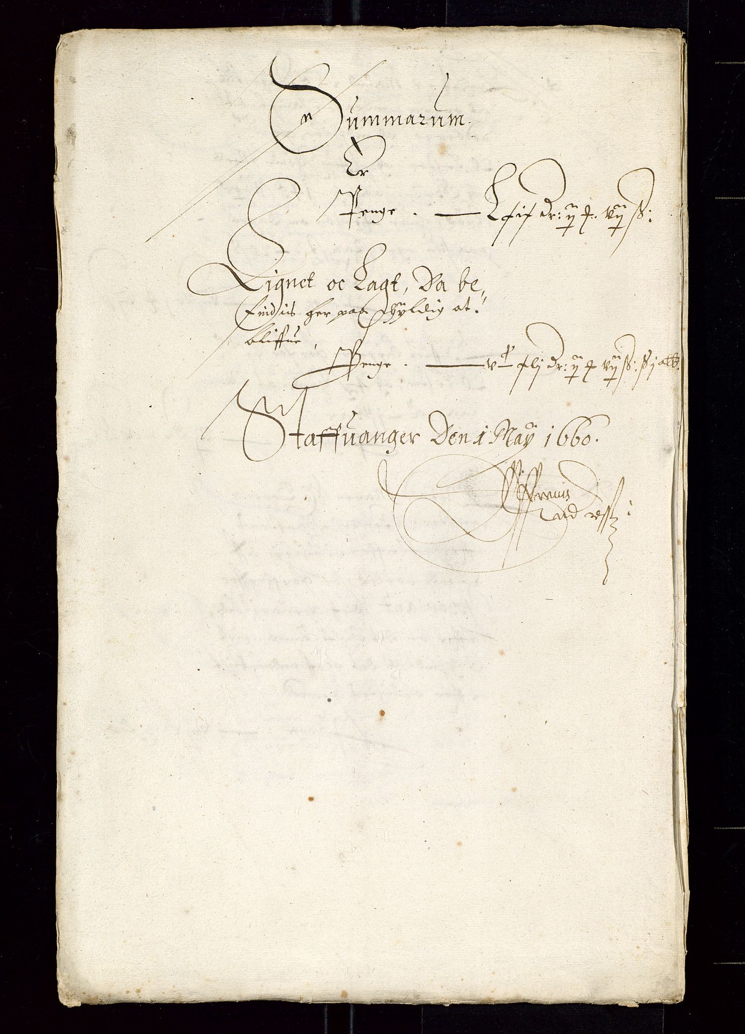 Stavanger len, AV/SAST-A-101870/Ob/L0027: Diverse, 1657-1660, s. 278