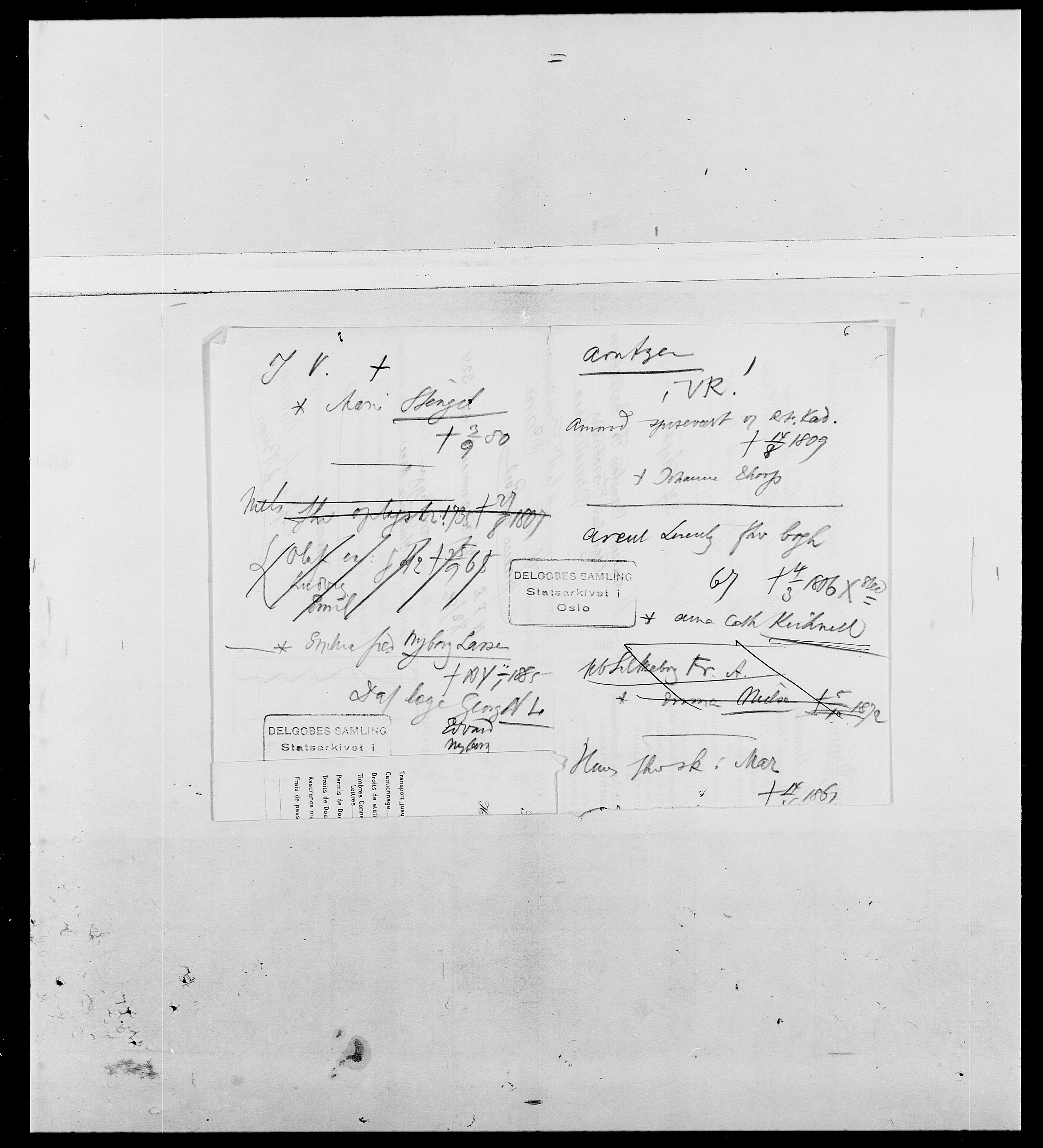 Delgobe, Charles Antoine - samling, AV/SAO-PAO-0038/D/Da/L0002: Anker, Ancher - Bauner, s. 343