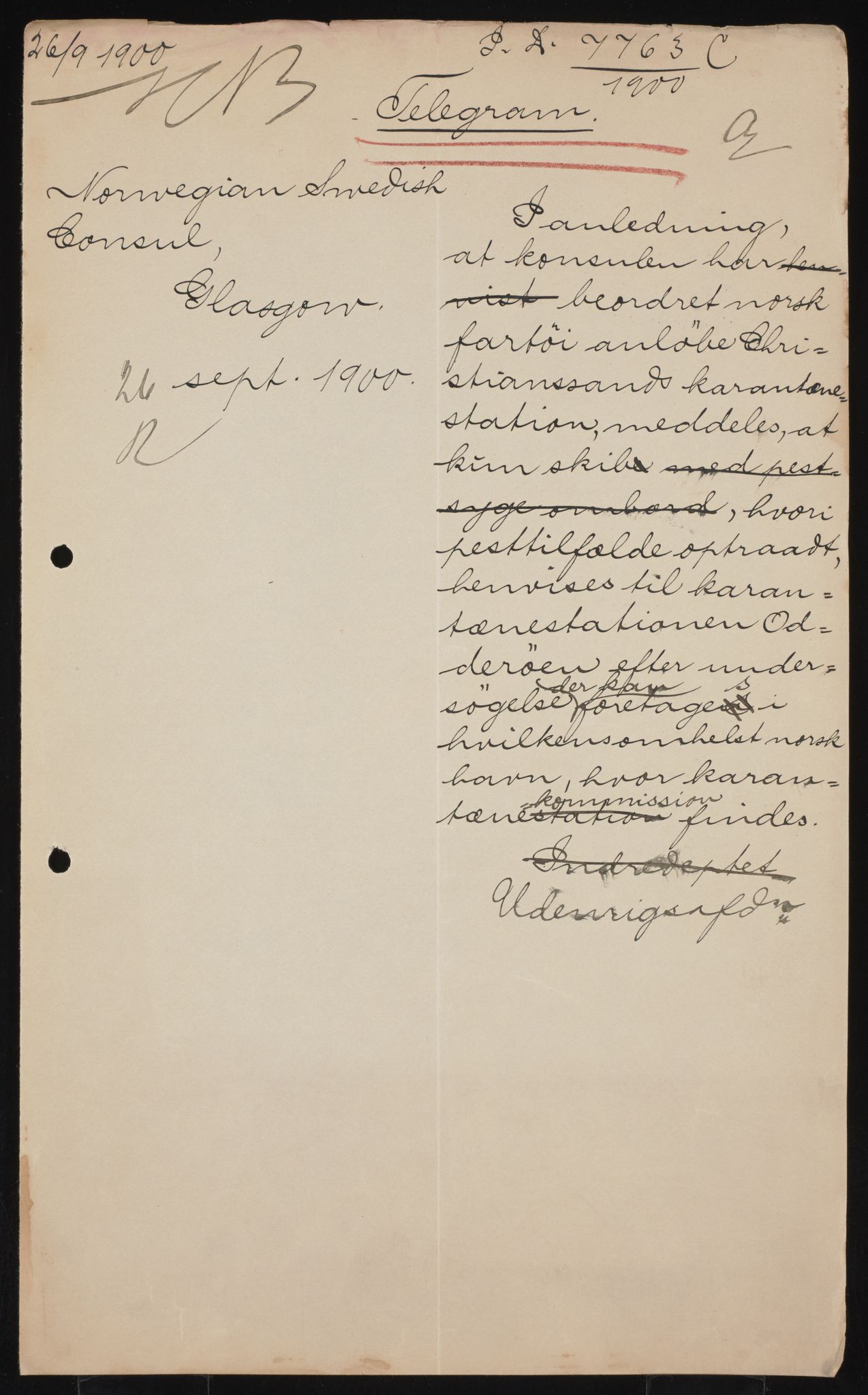 Utenriksdepartementet, AV/RA-S-2259, 1872-1932, s. 119