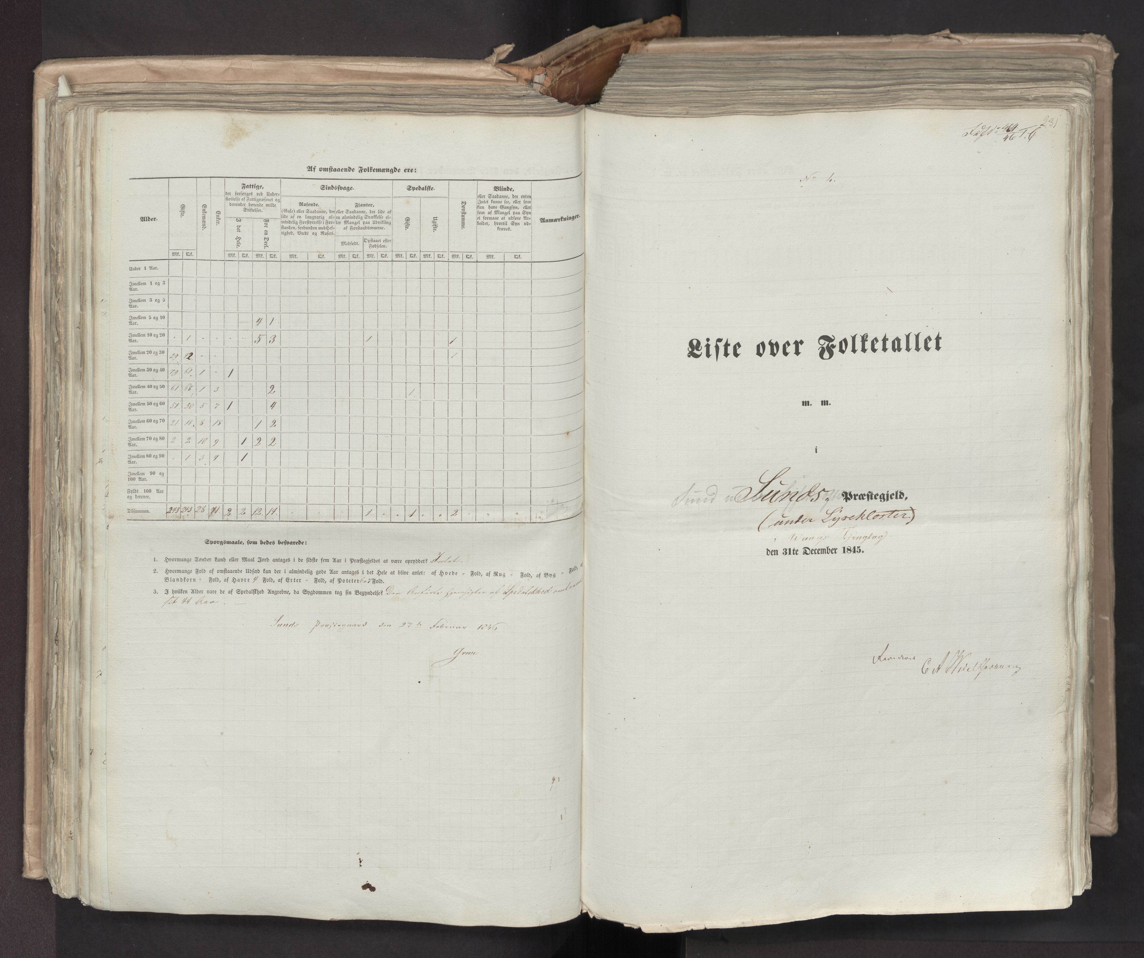 RA, Folketellingen 1845, bind 7: Søndre Bergenhus amt og Nordre Bergenhus amt, 1845, s. 231