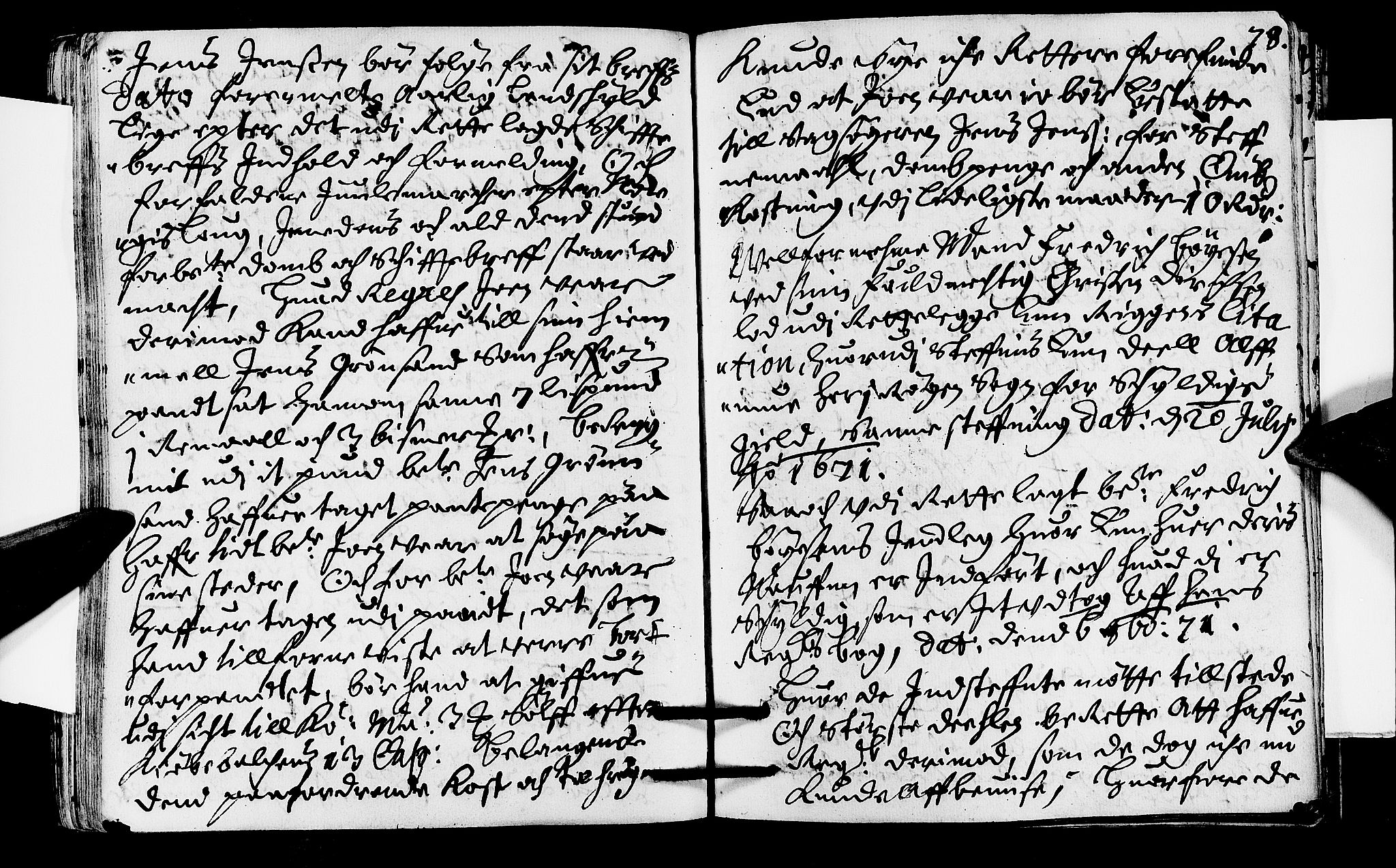 Lier, Røyken og Hurum sorenskriveri, AV/SAKO-A-89/F/Fa/L0012: Tingbok, 1671, s. 78