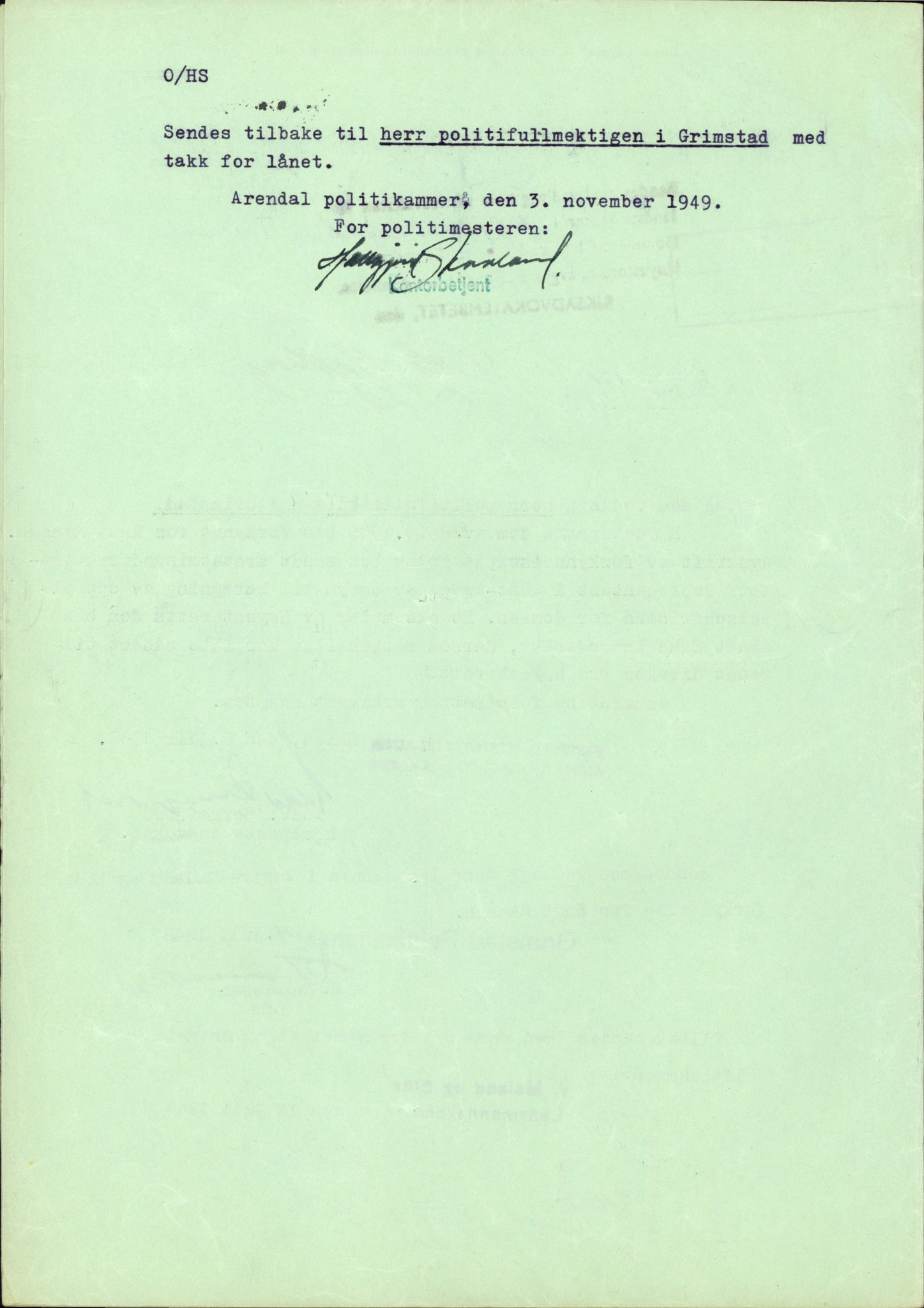 Landssvikarkivet, Arendal politikammer, RA/S-3138-25/D/Dc/L0029: Anr. 192/45, 1945-1951, s. 25