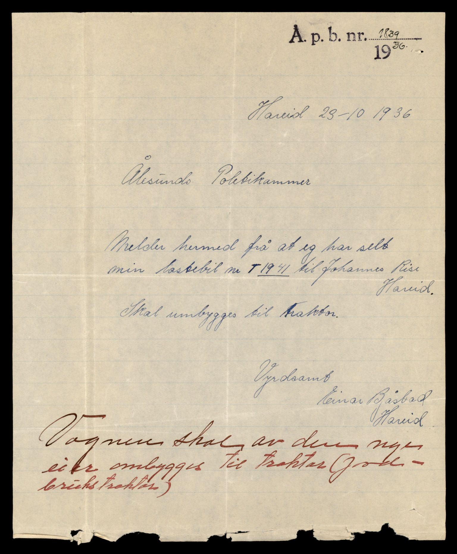 Møre og Romsdal vegkontor - Ålesund trafikkstasjon, AV/SAT-A-4099/F/Fe/L0034: Registreringskort for kjøretøy T 12500 - T 12652, 1927-1998, s. 1448