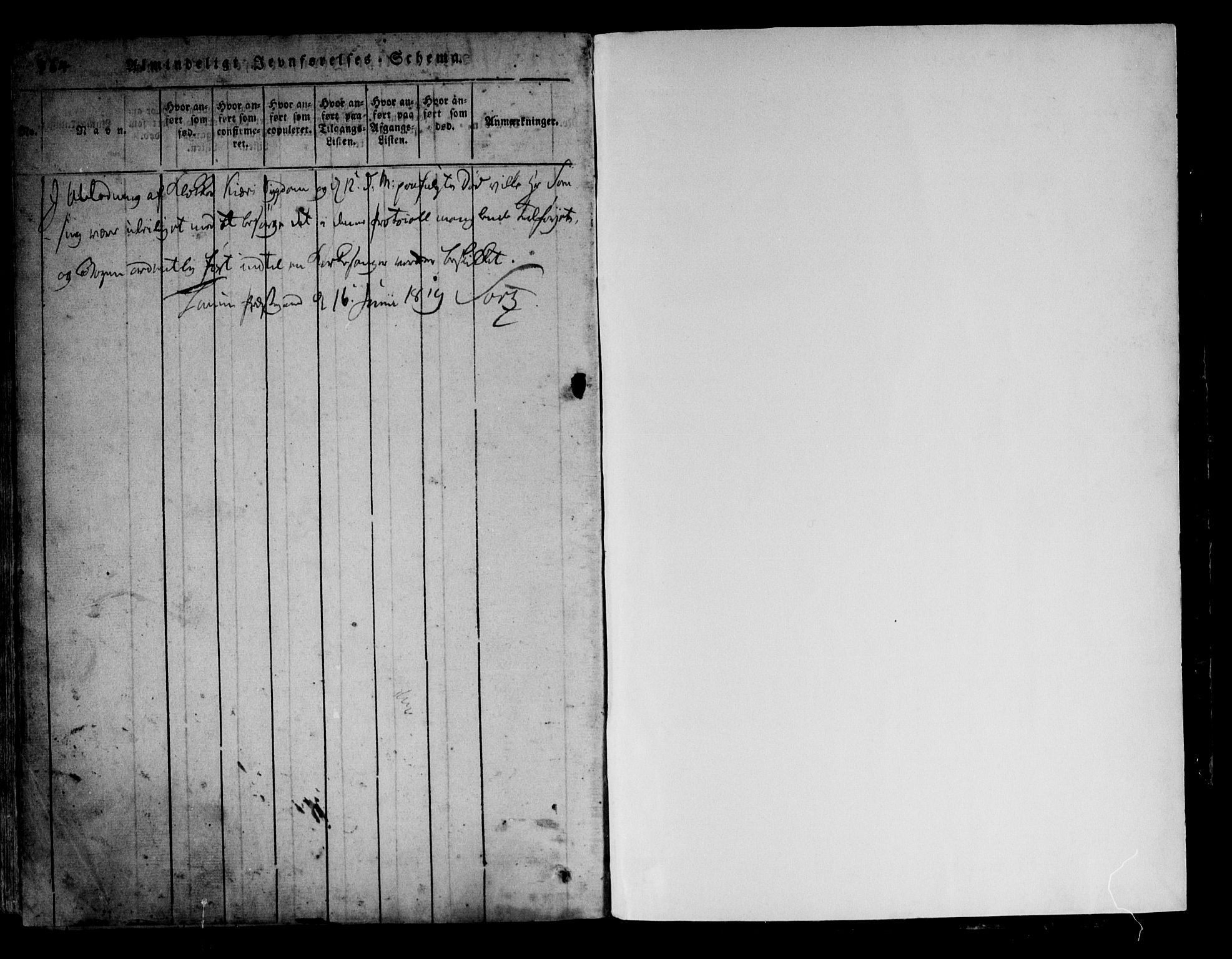 Brunlanes kirkebøker, SAKO/A-342/G/Ga/L0001: Klokkerbok nr. I 1, 1814-1834, s. 764