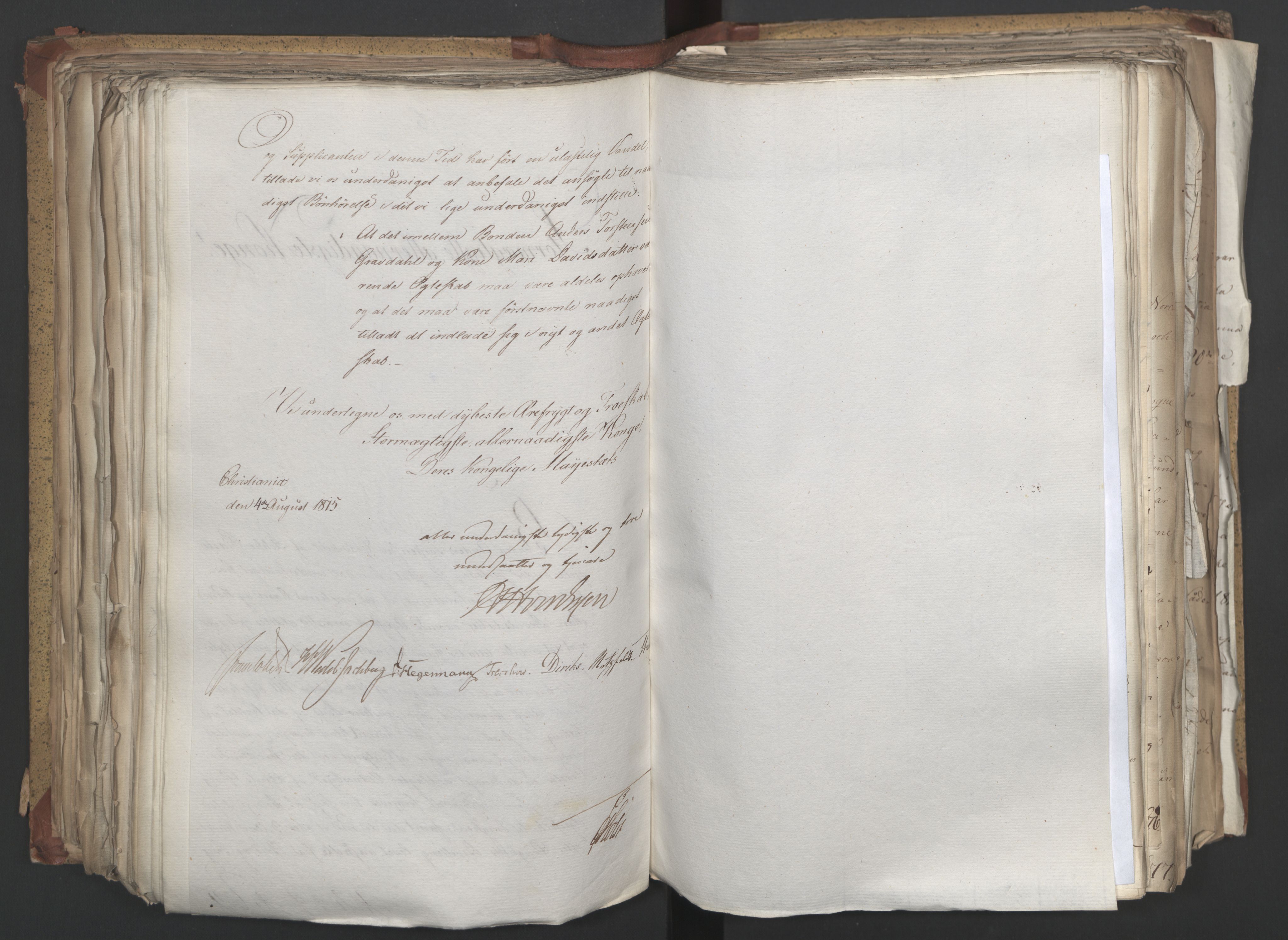 Statsrådsavdelingen i Stockholm, AV/RA-S-1003/D/Da/L0003: Regjeringsinnstillinger nr. 519-787, 1815, s. 278
