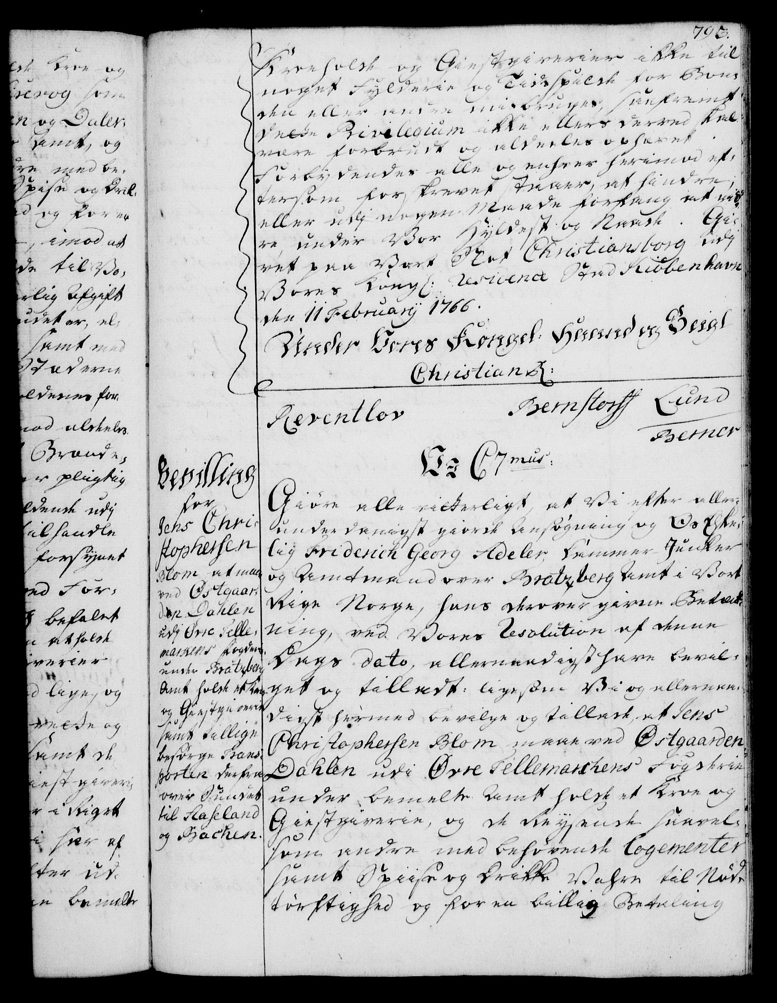 Rentekammeret, Kammerkanselliet, AV/RA-EA-3111/G/Gg/Gga/L0007: Norsk ekspedisjonsprotokoll med register (merket RK 53.7), 1759-1768, s. 793