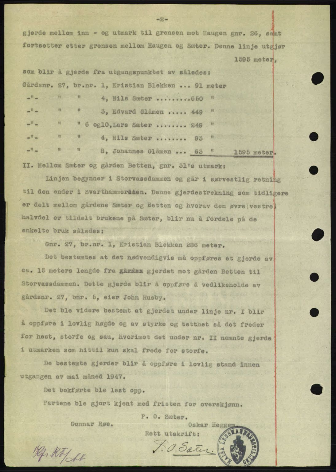 Nordmøre sorenskriveri, AV/SAT-A-4132/1/2/2Ca: Pantebok nr. A103, 1946-1947, Dagboknr: 2487/1946