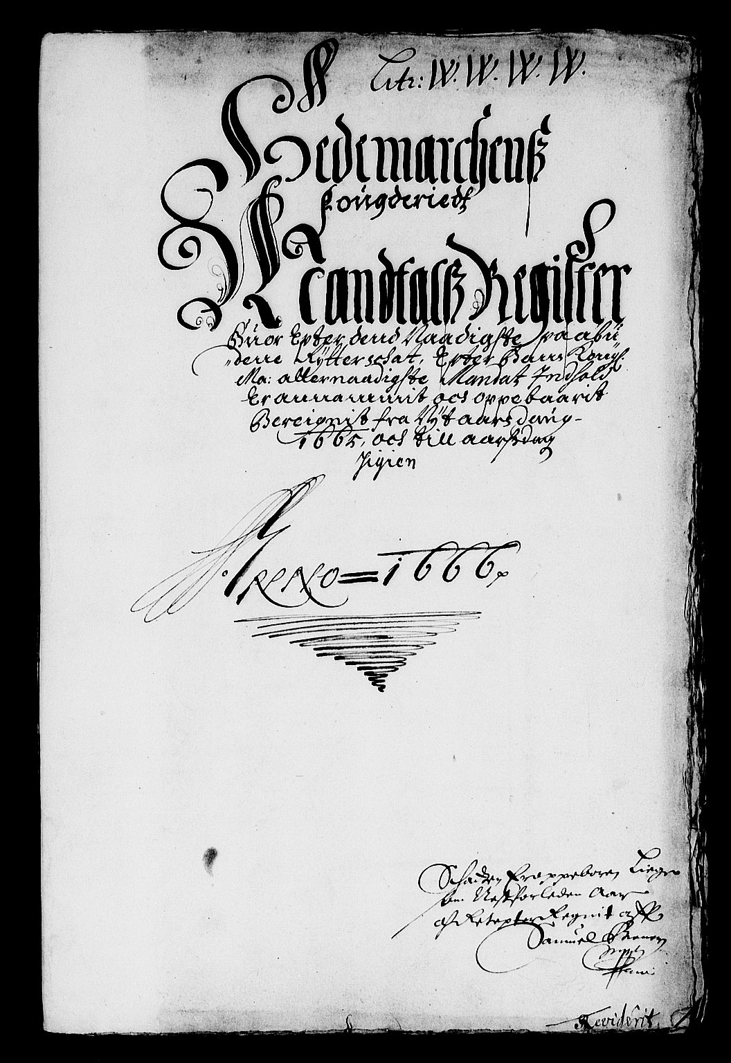 Rentekammeret inntil 1814, Reviderte regnskaper, Stiftamtstueregnskaper, Landkommissariatet på Akershus og Akershus stiftamt, RA/EA-5869/R/Ra/L0033: Landkommissariatet på Akershus, 1665