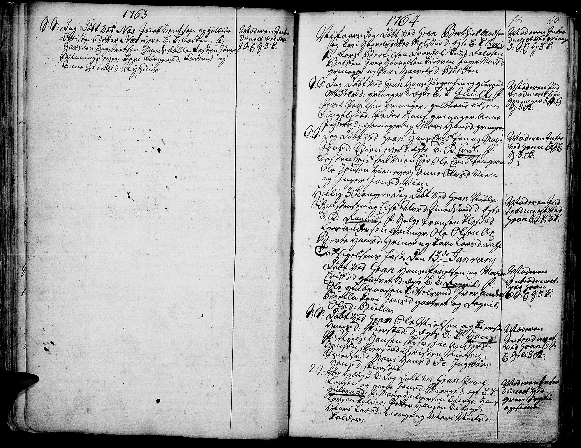 Gran prestekontor, AV/SAH-PREST-112/H/Ha/Haa/L0004: Ministerialbok nr. 4, 1759-1775, s. 50