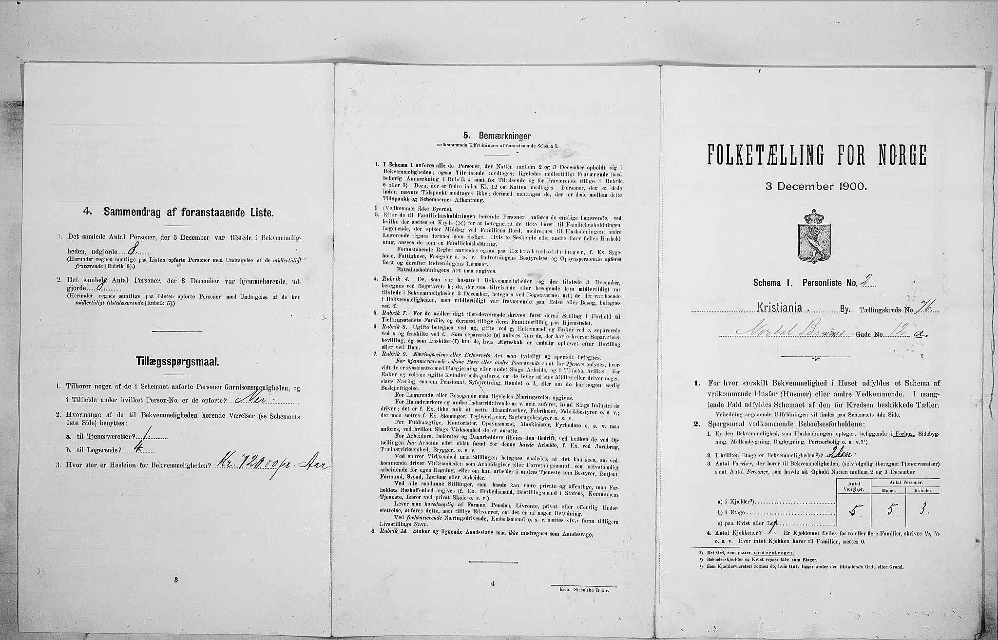 SAO, Folketelling 1900 for 0301 Kristiania kjøpstad, 1900, s. 64739