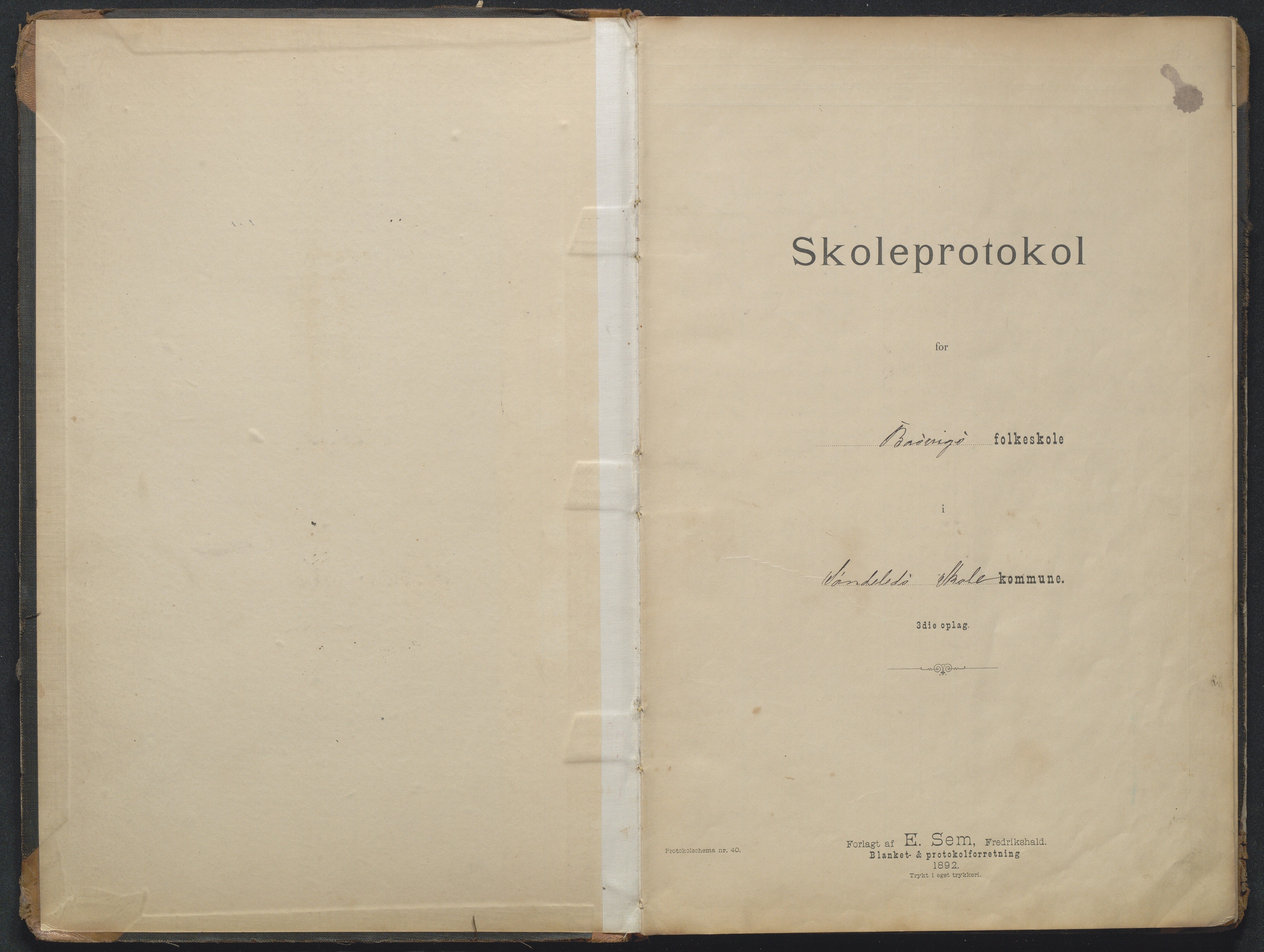 Søndeled kommune, AAKS/KA0913-PK/1/05/05g/L0011: Karakterprotokoll, 1895-1920