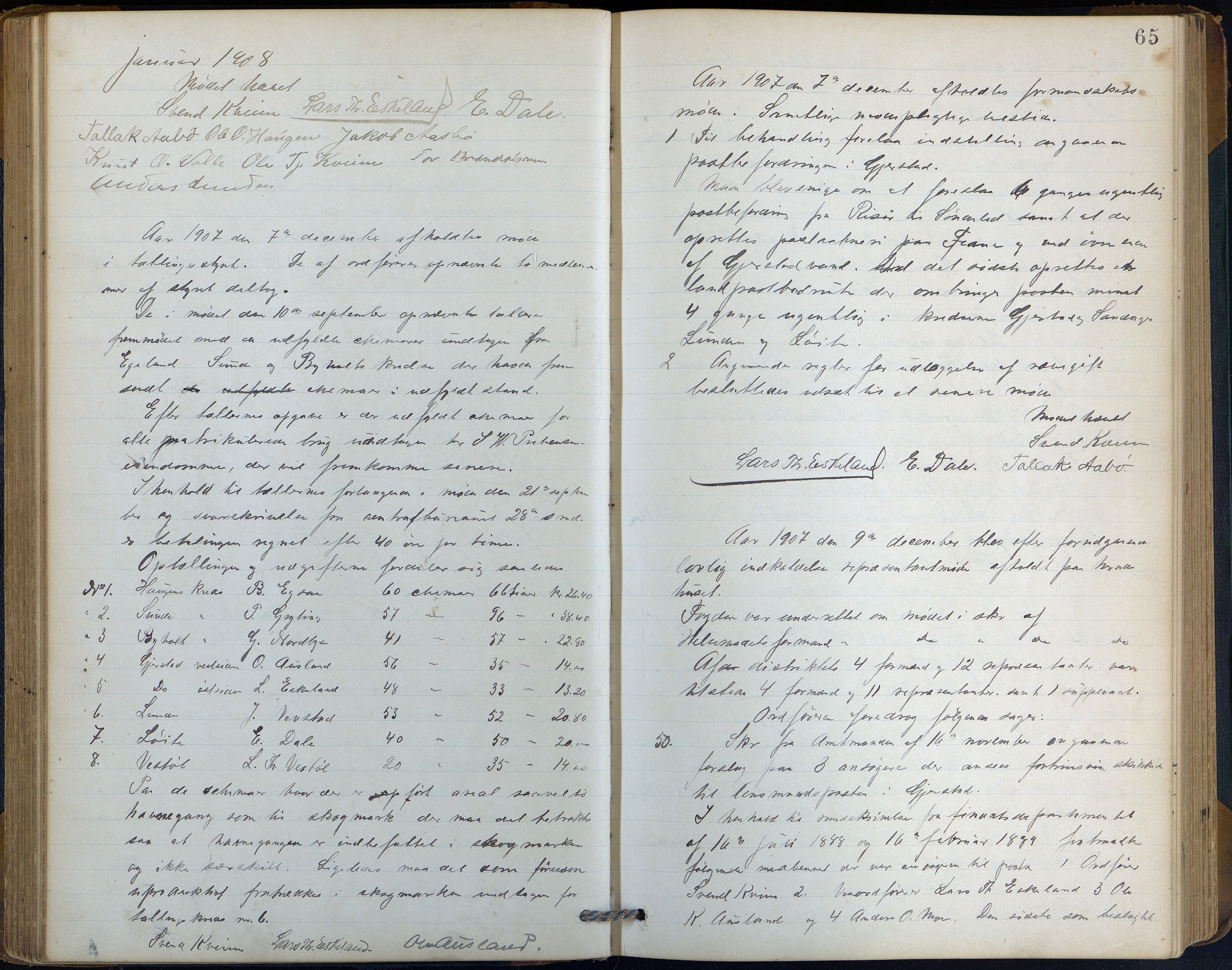 Gjerstad kommune, Kommunestyret, AAKS/KA0911-121_05/A01/L0004: Møtebok, 1903-1916, s. 65