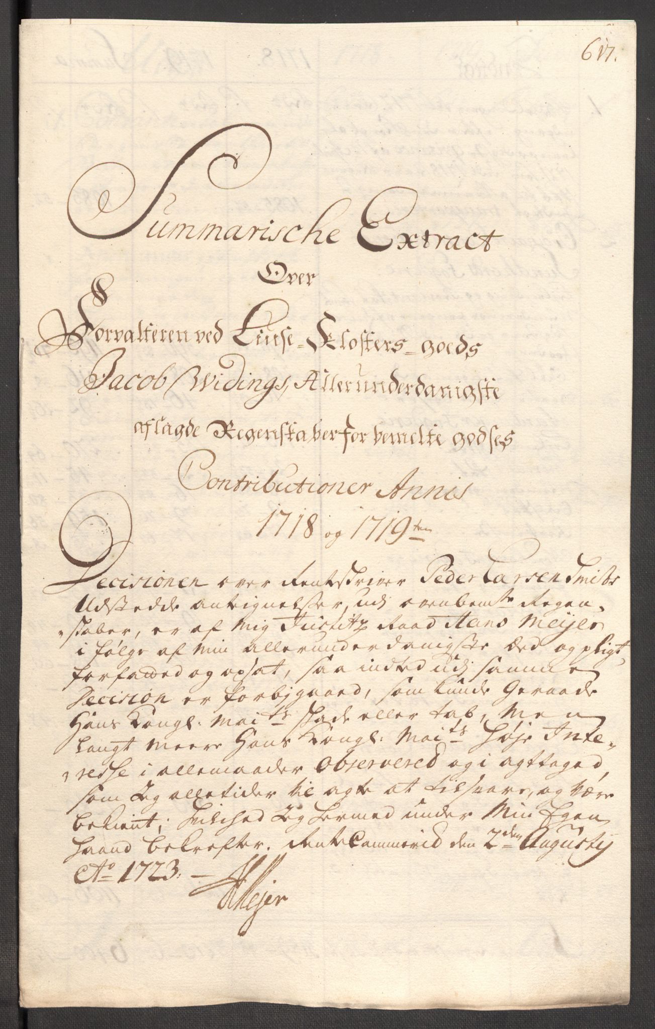 Rentekammeret inntil 1814, Reviderte regnskaper, Fogderegnskap, RA/EA-4092/R50/L3160: Fogderegnskap Lyse kloster, 1710-1719, s. 474