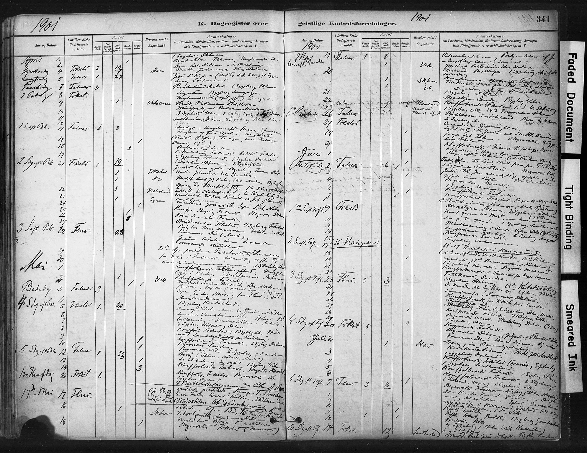 Skudenes sokneprestkontor, AV/SAST-A -101849/H/Ha/Haa/L0009: Ministerialbok nr. A 6, 1882-1912, s. 341