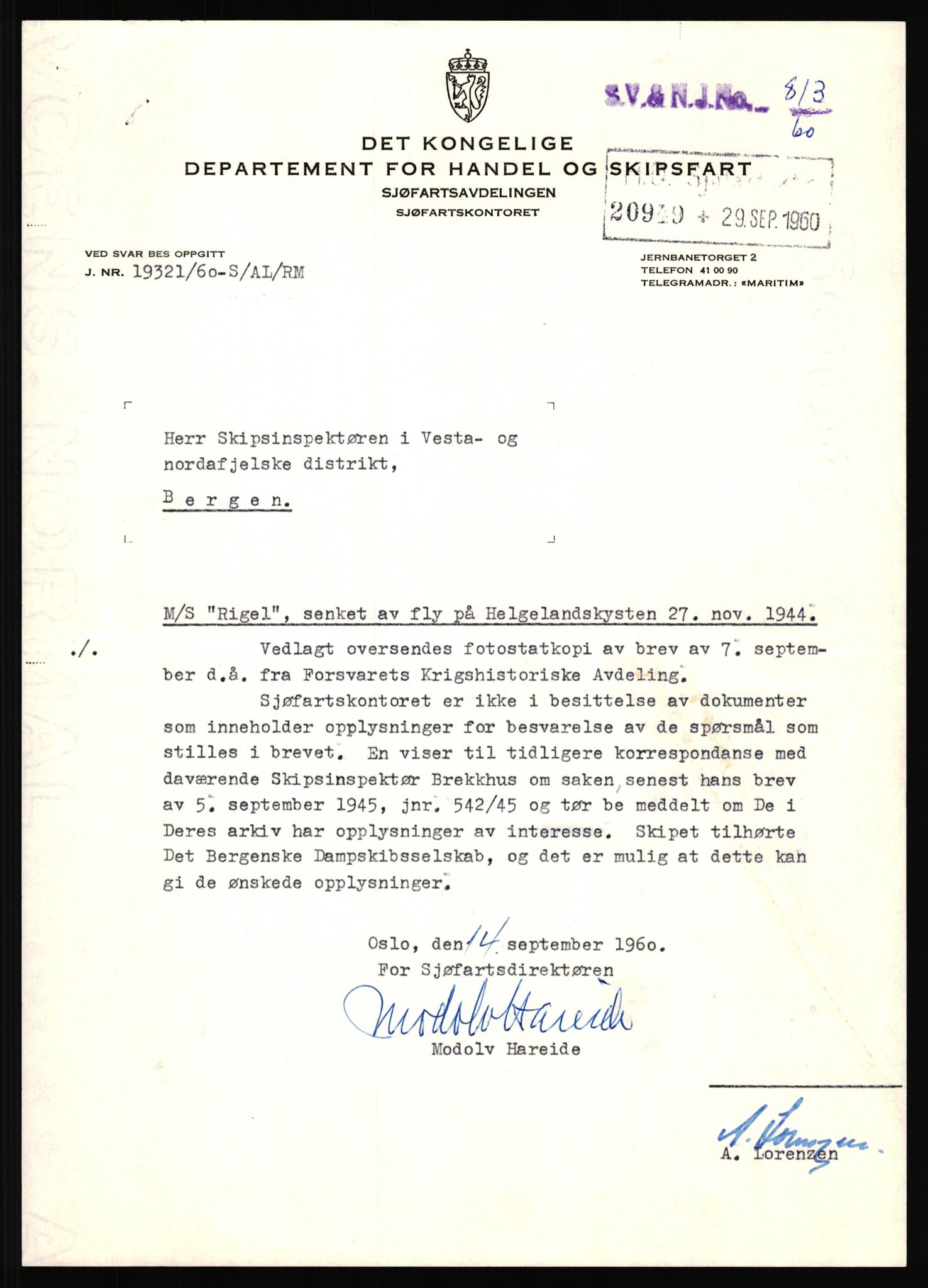 Sjøfartsdirektoratet med forløpere, skipsmapper slettede skip, AV/RA-S-4998/F/Fb/L0072: --, 1949, s. 13