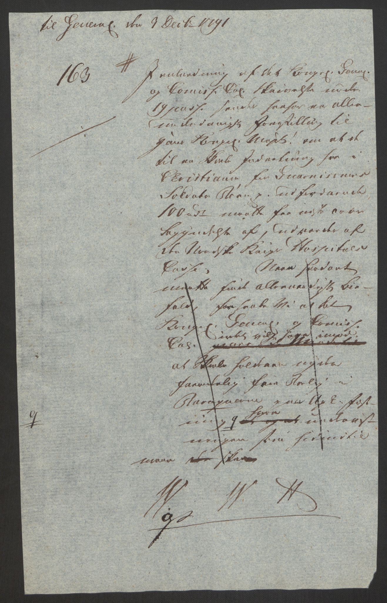 Forsvaret, Den norske kvesthuskasse/krigshospitalkasse, AV/RA-RAFA-1887/F/Fa/L0008: Konsepter, 1790-1793, s. 671