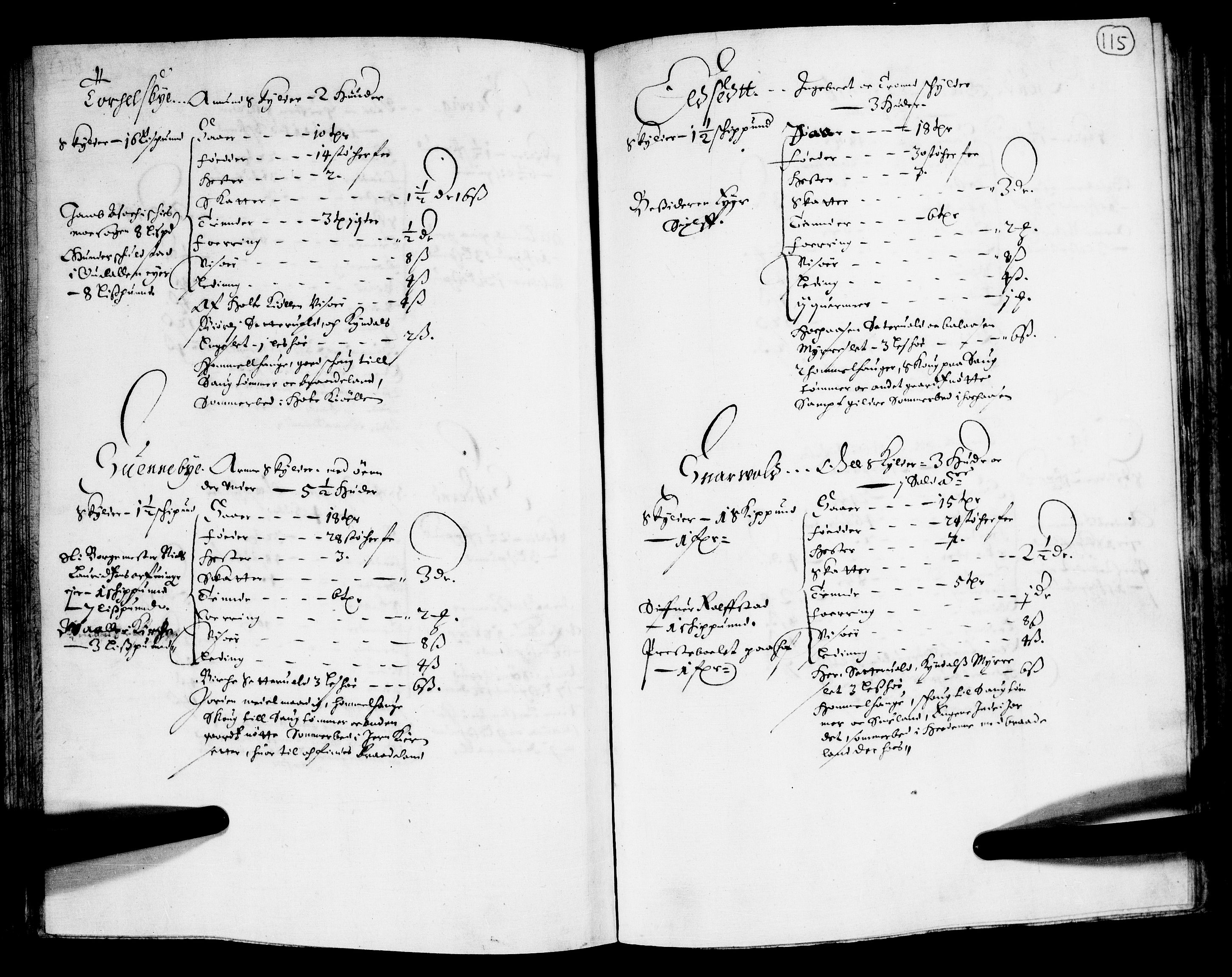 Rentekammeret inntil 1814, Realistisk ordnet avdeling, AV/RA-EA-4070/N/Nb/Nba/L0011: Odal, Solør og Østerdalen fogderi, 1667, s. 114b-115a