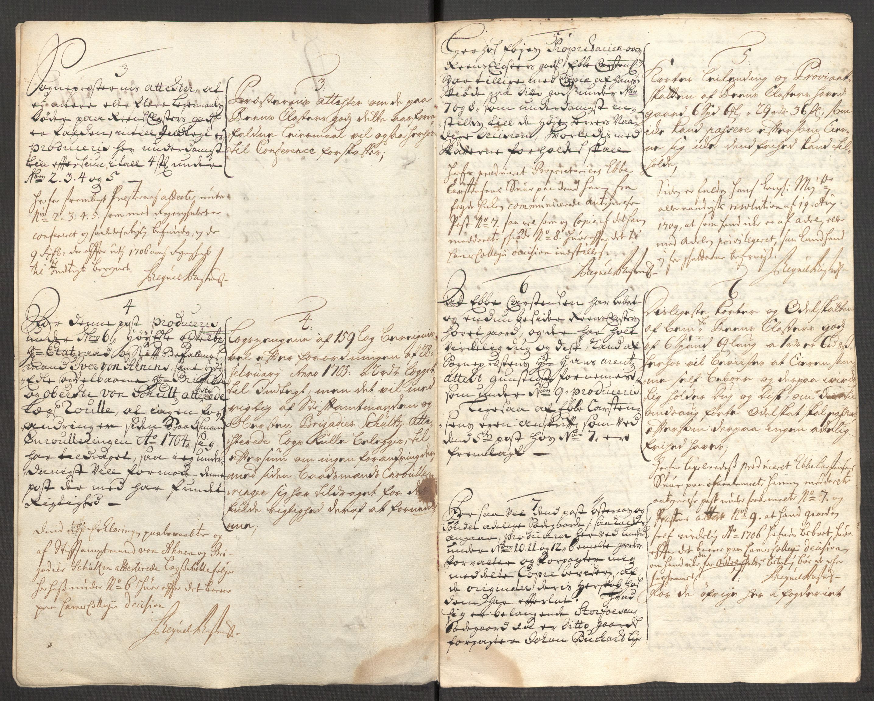 Rentekammeret inntil 1814, Reviderte regnskaper, Fogderegnskap, RA/EA-4092/R57/L3857: Fogderegnskap Fosen, 1706-1707, s. 177