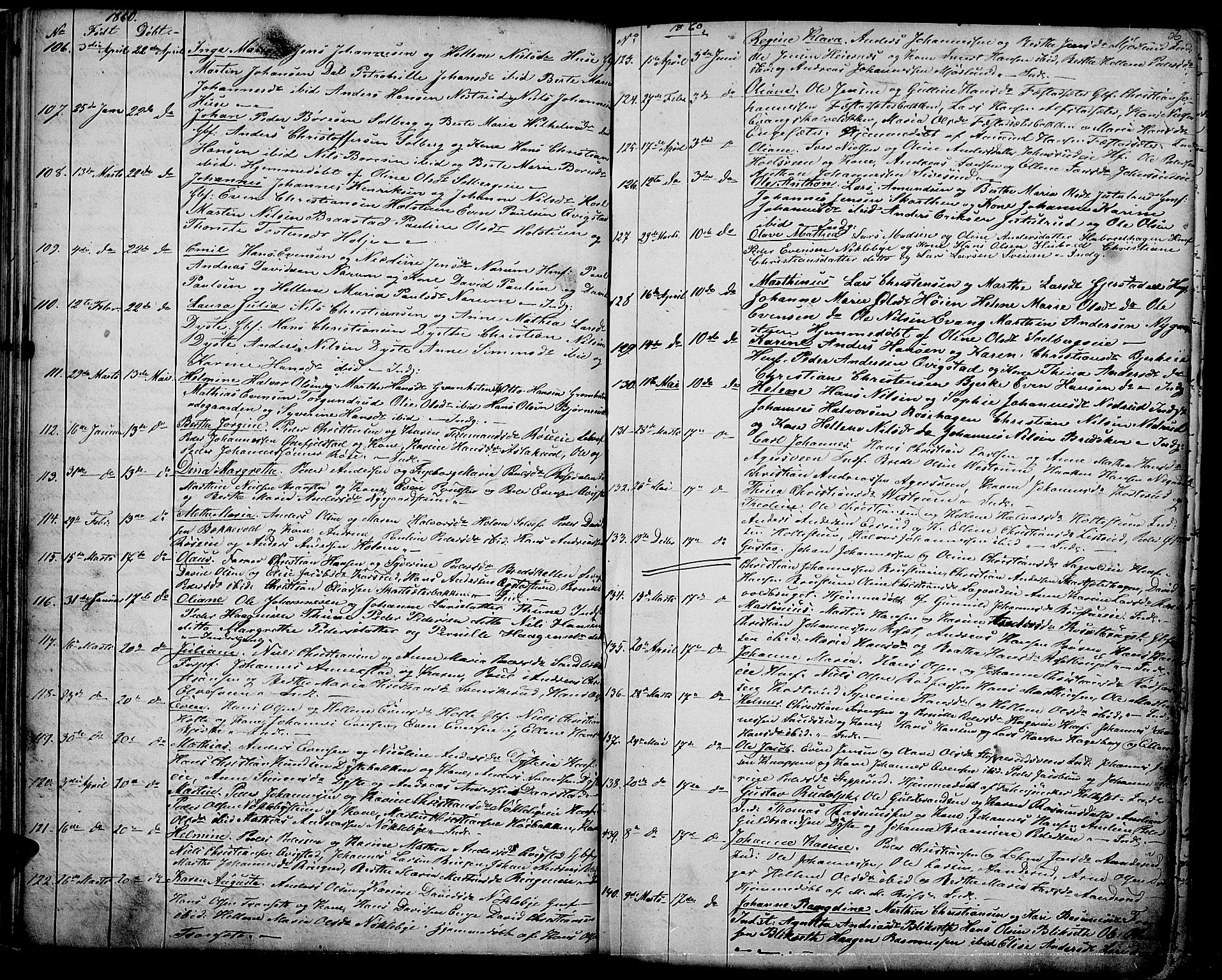 Vestre Toten prestekontor, AV/SAH-PREST-108/H/Ha/Hab/L0005: Klokkerbok nr. 5, 1854-1870, s. 56