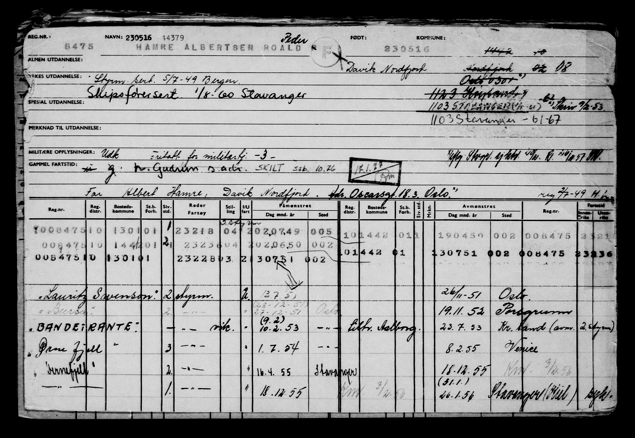 Direktoratet for sjømenn, AV/RA-S-3545/G/Gb/L0139: Hovedkort, 1916, s. 338