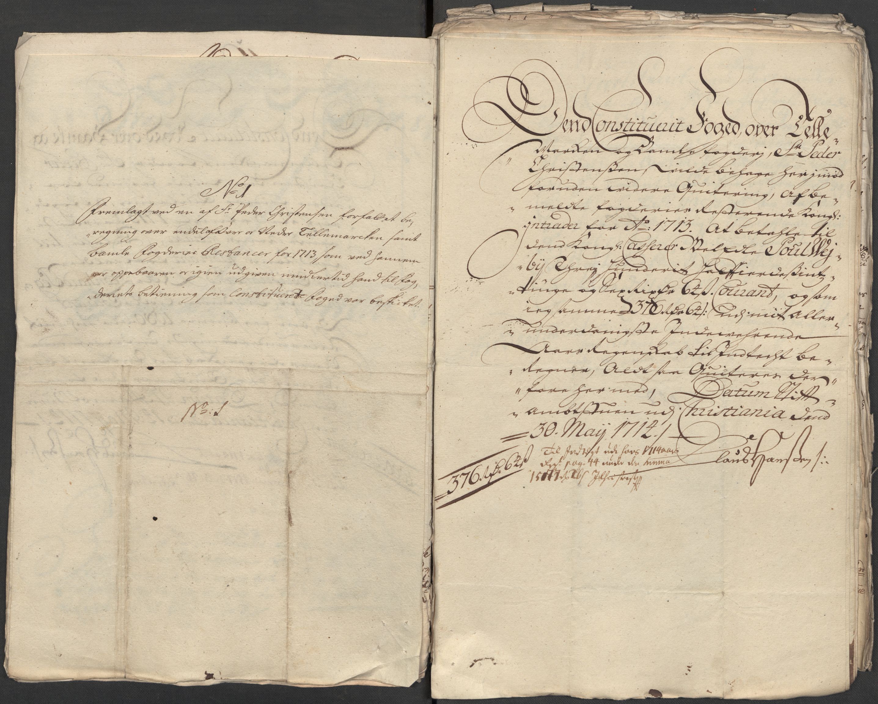 Rentekammeret inntil 1814, Reviderte regnskaper, Fogderegnskap, AV/RA-EA-4092/R36/L2125: Fogderegnskap Øvre og Nedre Telemark og Bamble, 1713, s. 293