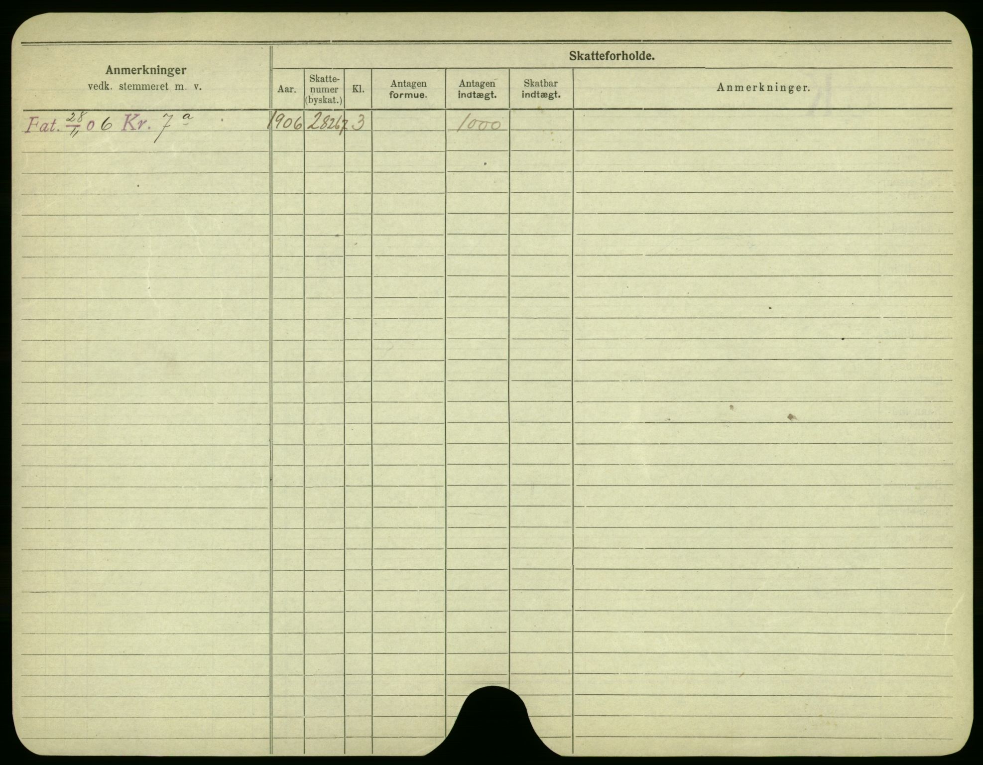 Oslo folkeregister, Registerkort, AV/SAO-A-11715/F/Fa/Fac/L0003: Menn, 1906-1914, s. 255b