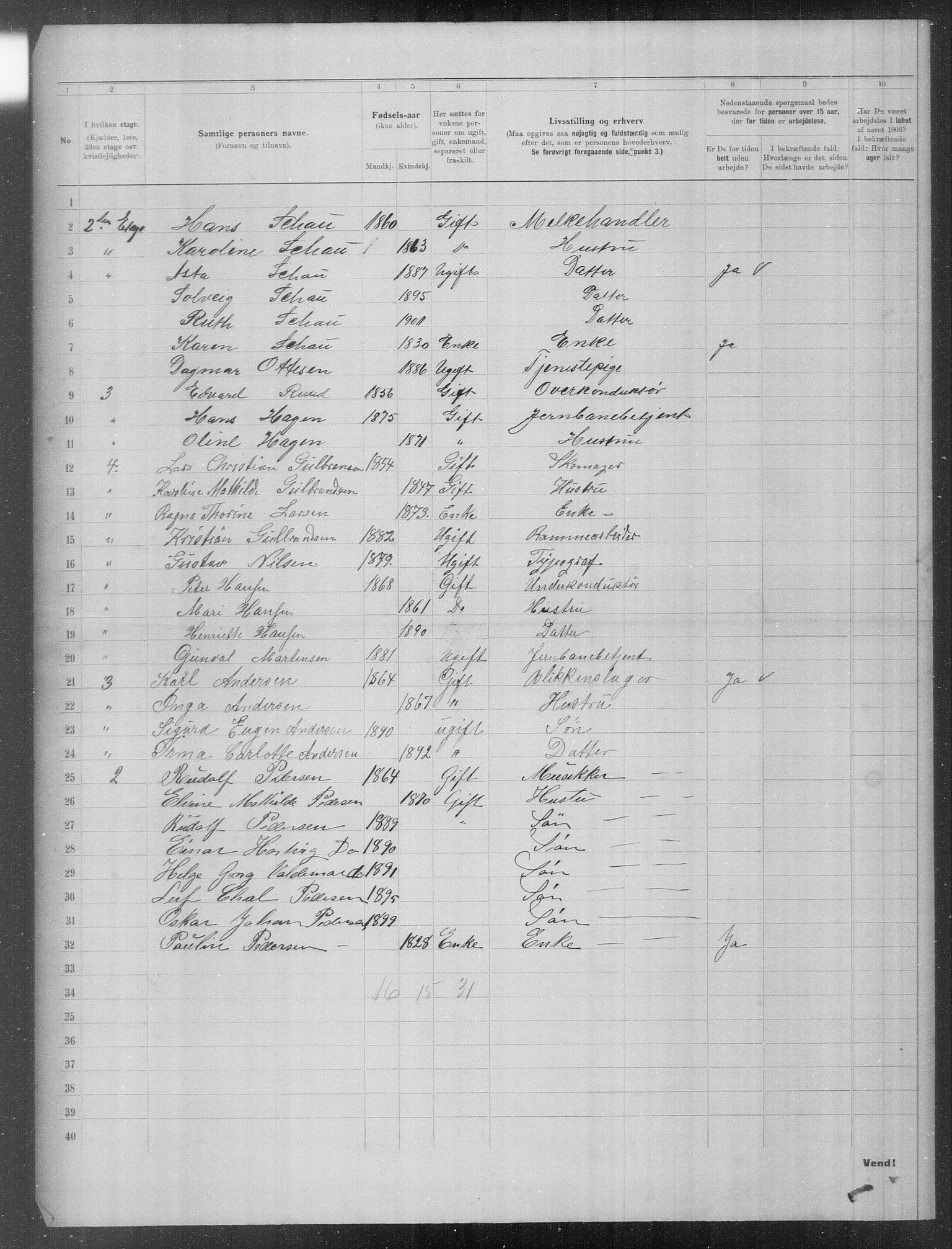OBA, Kommunal folketelling 31.12.1903 for Kristiania kjøpstad, 1903, s. 20144