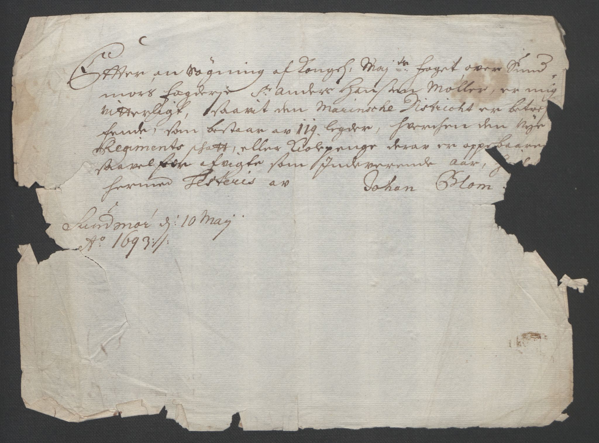 Rentekammeret inntil 1814, Reviderte regnskaper, Fogderegnskap, AV/RA-EA-4092/R54/L3554: Fogderegnskap Sunnmøre, 1691-1693, s. 511