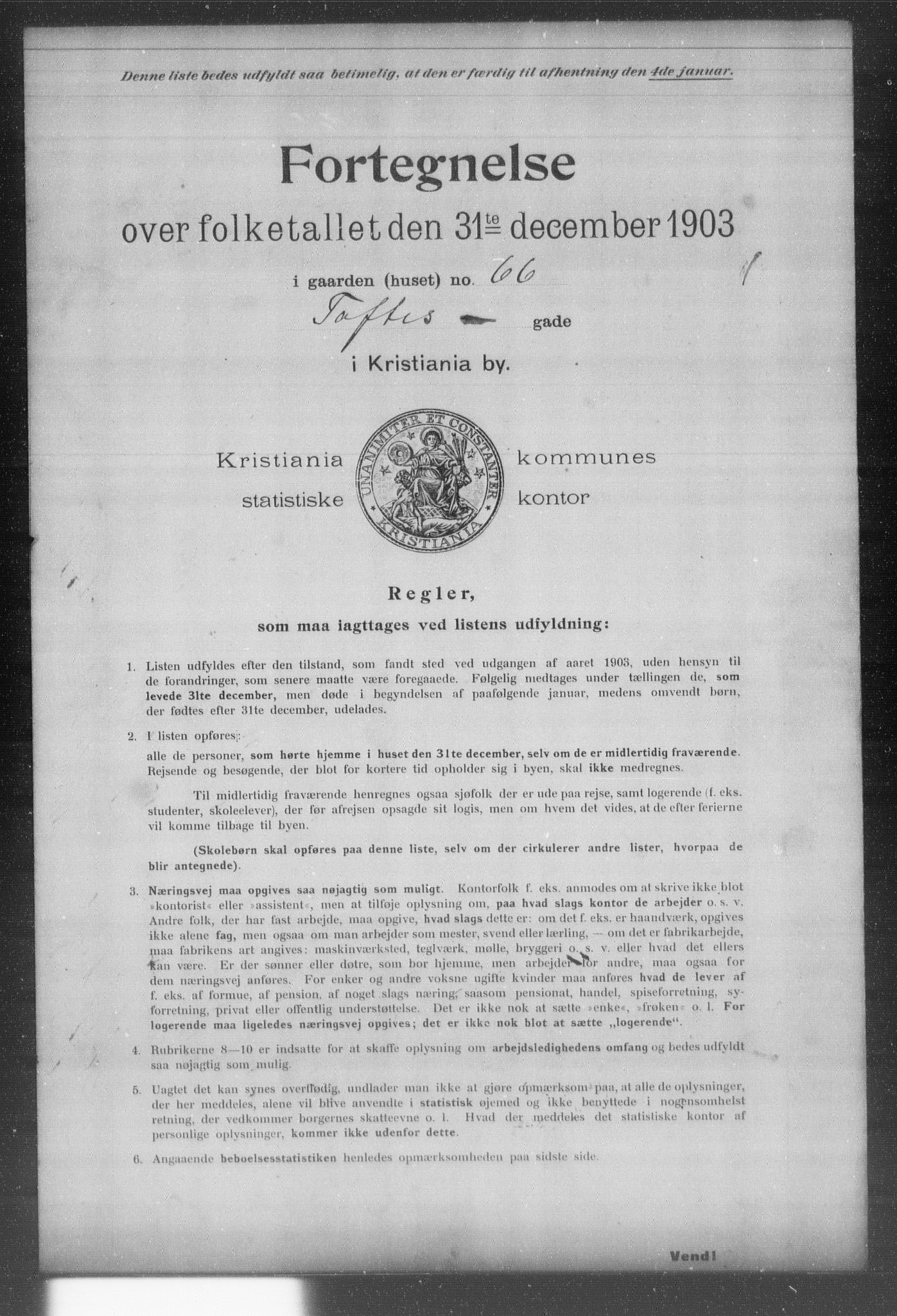 OBA, Kommunal folketelling 31.12.1903 for Kristiania kjøpstad, 1903, s. 21713