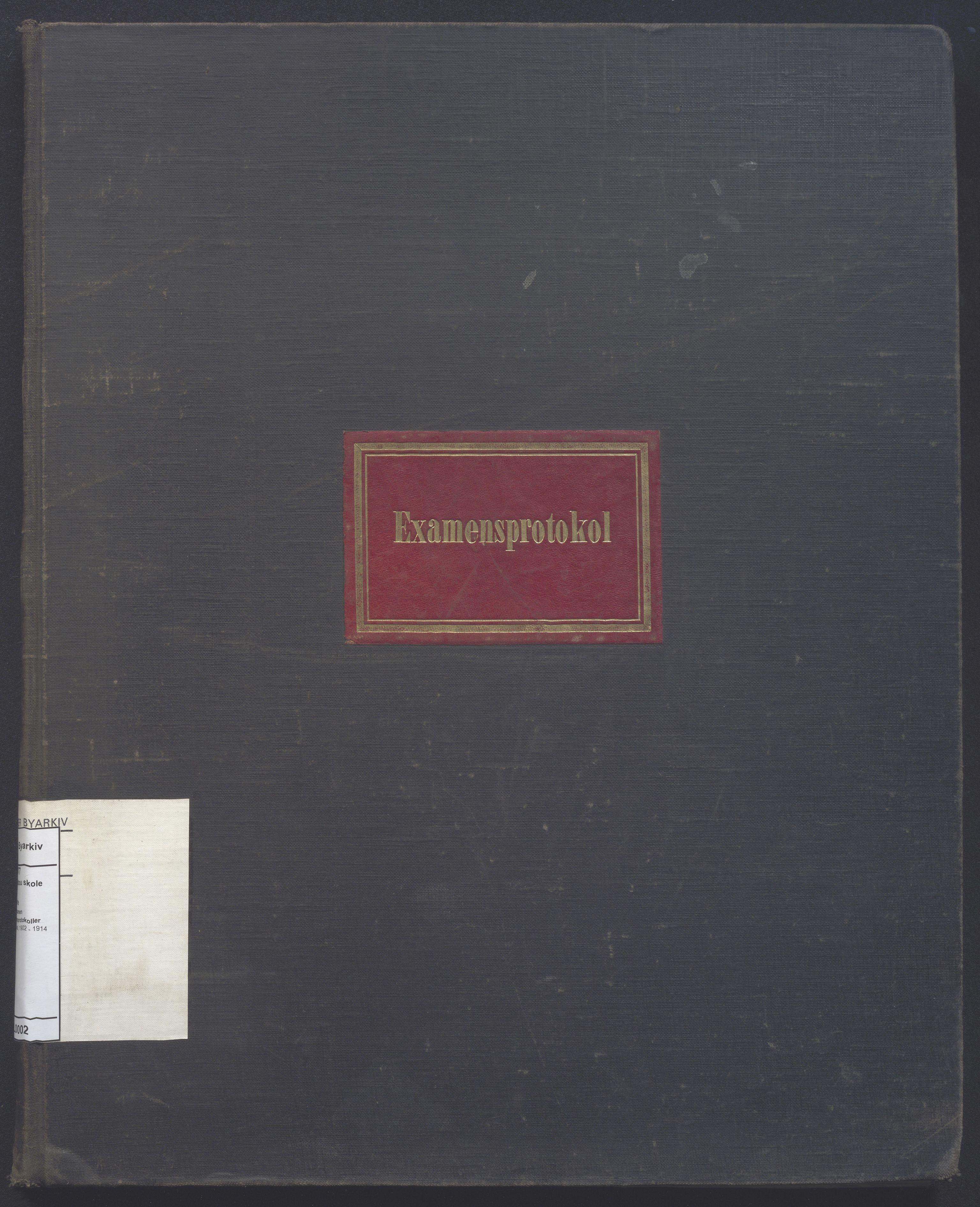 PA-0426, Platou skole, BYST/A-1477/K/Kc/L0002: Eksamensprotokoll, 1902-1914