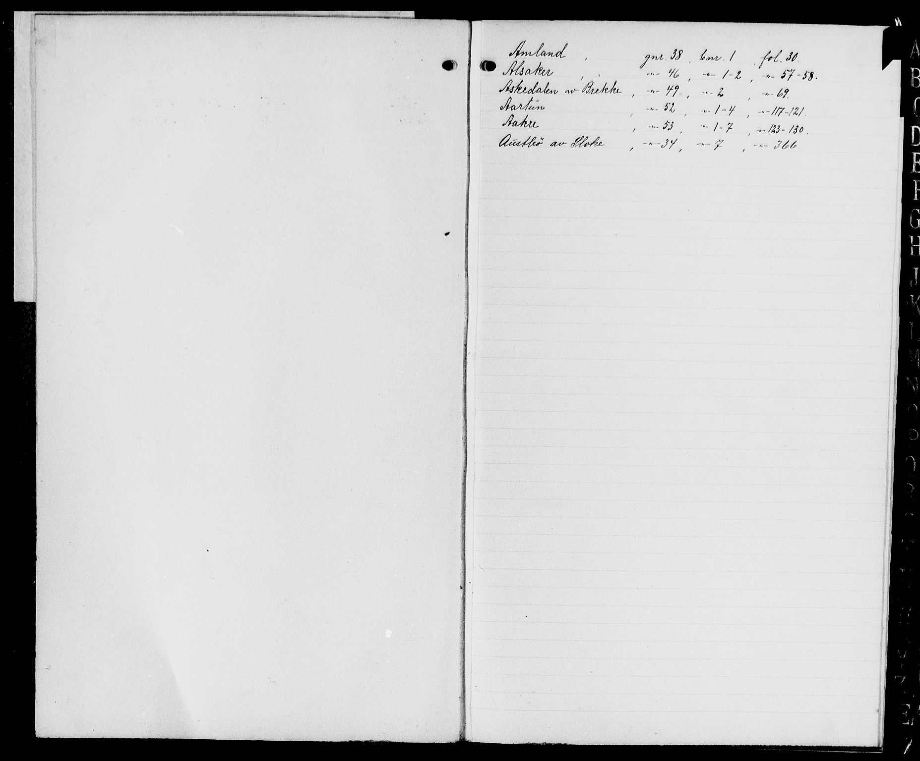 Sunnhordland sorenskrivar, SAB/A-2401/1/G/Ga/Gaf/L0006: Panteregister nr. II.A.f.6, 1918-1955
