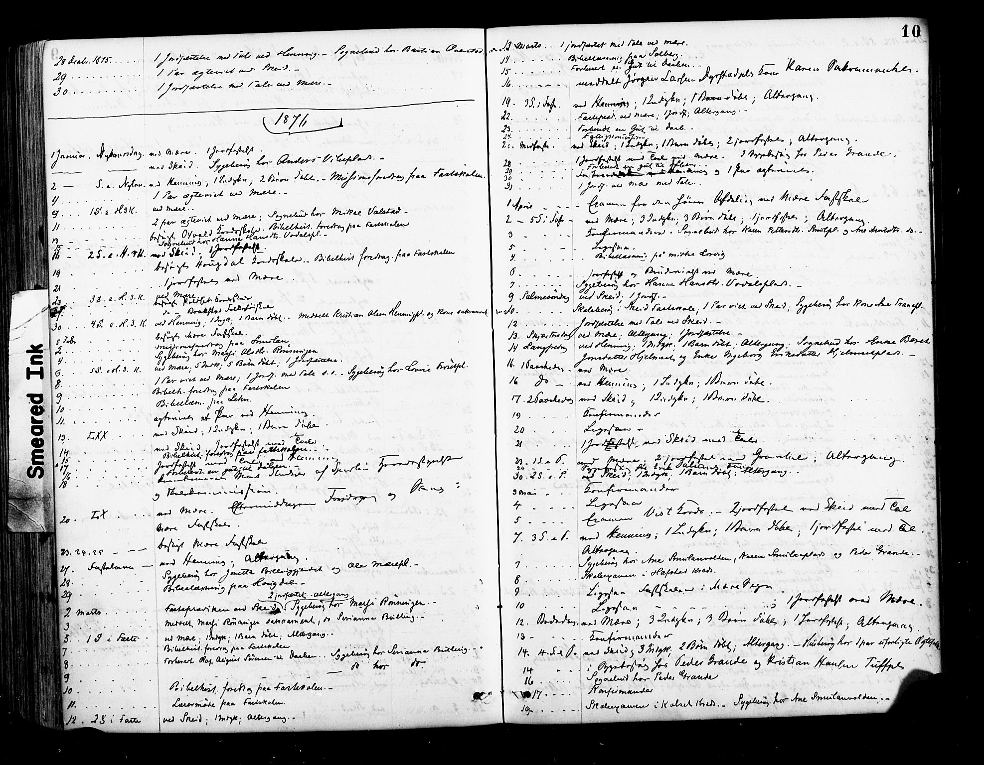 Ministerialprotokoller, klokkerbøker og fødselsregistre - Nord-Trøndelag, SAT/A-1458/735/L0348: Ministerialbok nr. 735A09 /1, 1873-1883, s. 10