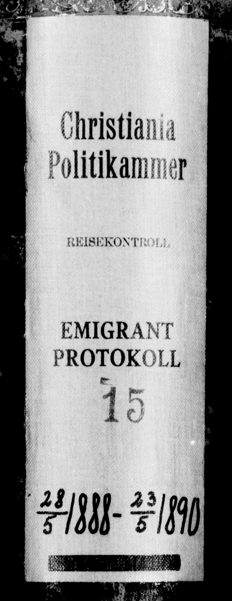 Oslo politidistrikt, SAO/A-10085/E/Ee/Eef/L0015: Emigrantprotokoll, 1888-1890