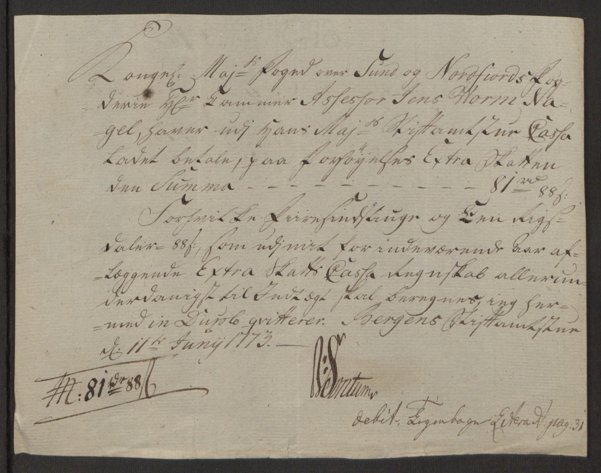 Rentekammeret inntil 1814, Reviderte regnskaper, Fogderegnskap, RA/EA-4092/R53/L3551: Ekstraskatten Sunn- og Nordfjord, 1772, s. 55