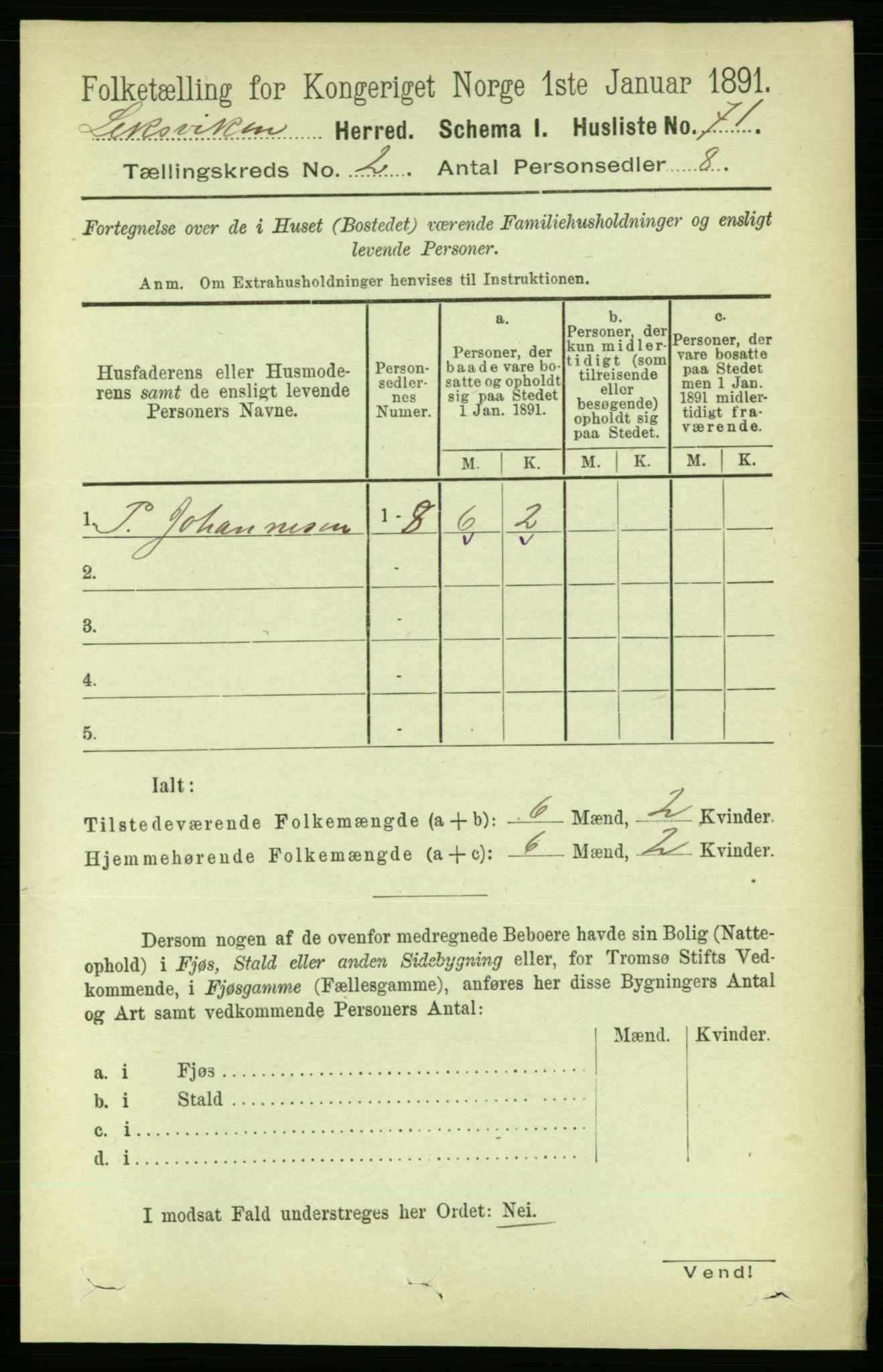 RA, Folketelling 1891 for 1718 Leksvik herred, 1891, s. 672