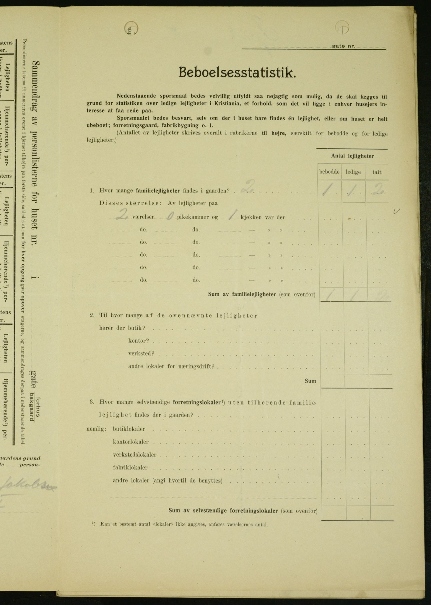 OBA, Kommunal folketelling 1.2.1909 for Kristiania kjøpstad, 1909, s. 21950