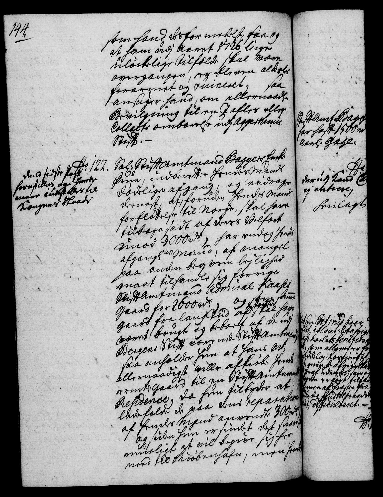 Rentekammeret, Kammerkanselliet, RA/EA-3111/G/Gh/Gha/L0023: Norsk ekstraktmemorialprotokoll (merket RK 53.68), 1741-1742, s. 144