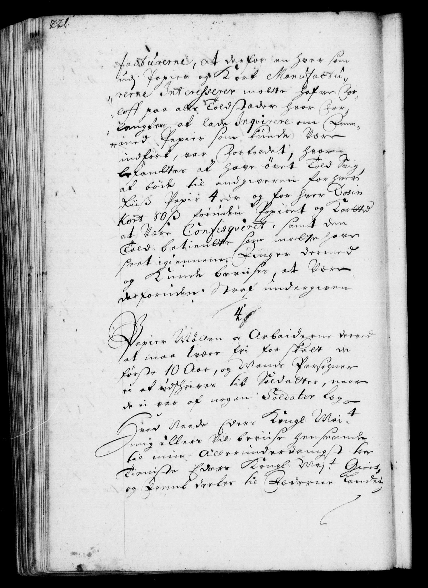 Rentekammeret, Kammerkanselliet, RA/EA-3111/G/Gf/Gfa/L0001: Resolusjonsprotokoll med register (merket RK 52.1), 1695-1706, s. 228
