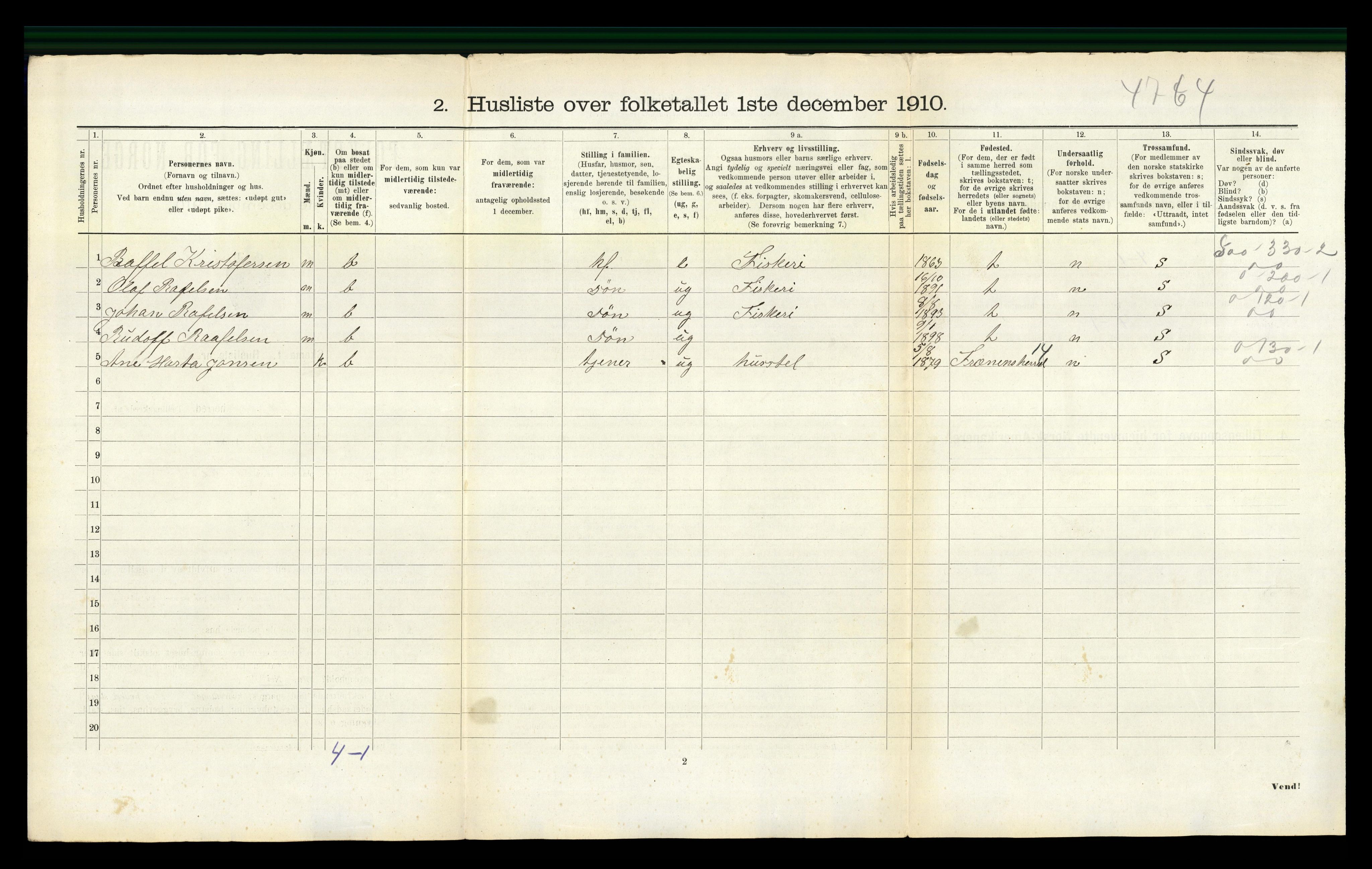 RA, Folketelling 1910 for 1549 Bud herred, 1910, s. 744