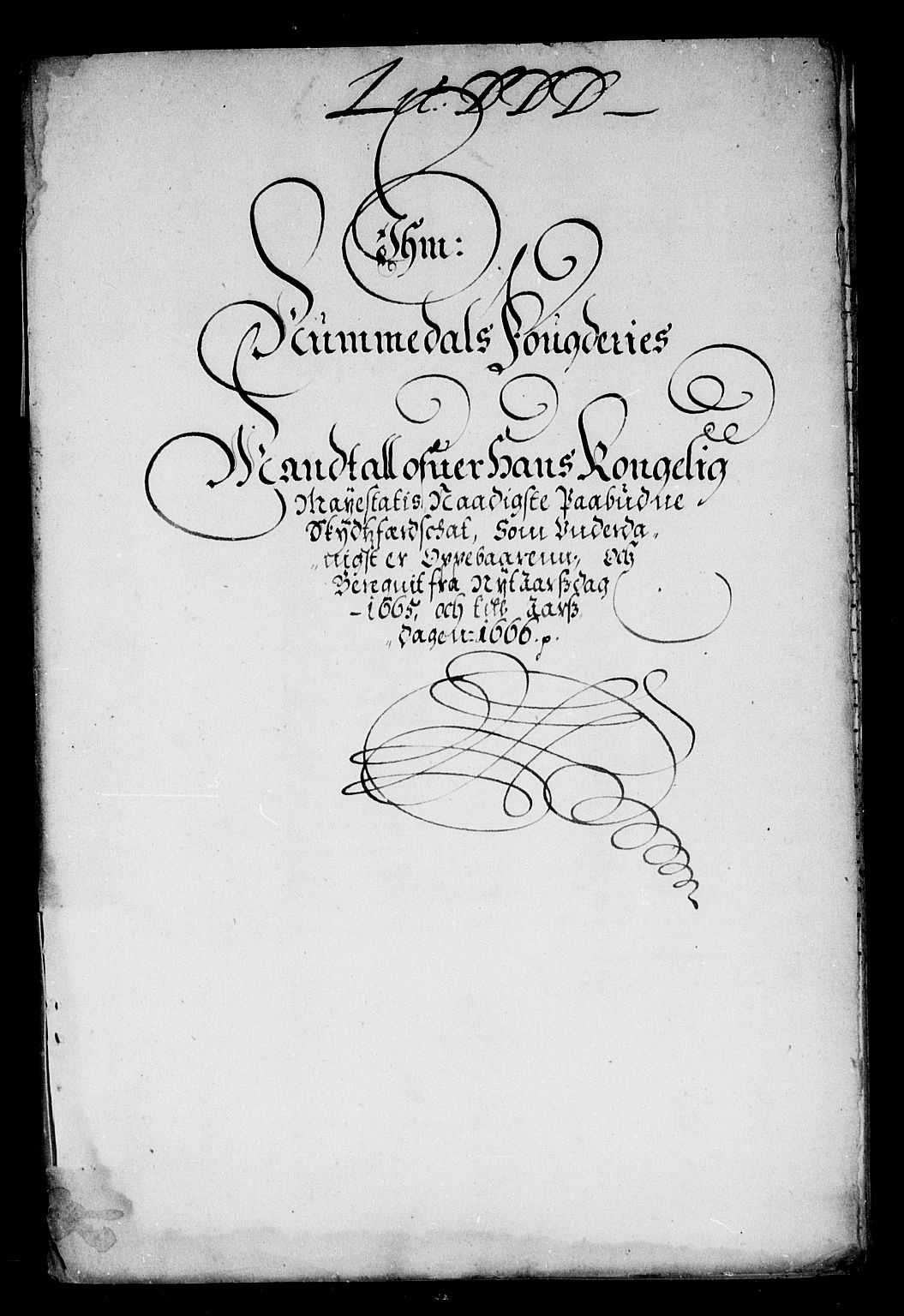 Rentekammeret inntil 1814, Reviderte regnskaper, Stiftamtstueregnskaper, Trondheim stiftamt og Nordland amt, RA/EA-6044/R/Rd/L0015: Trondheim stiftamt, 1665