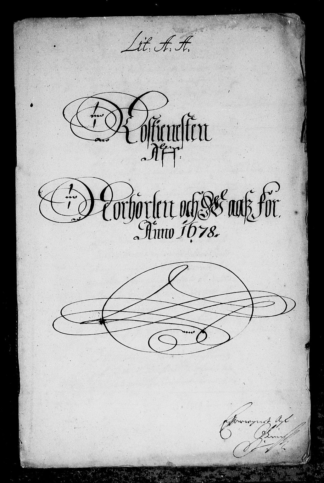 Rentekammeret inntil 1814, Reviderte regnskaper, Stiftamtstueregnskaper, Bergen stiftamt, AV/RA-EA-6043/R/Rc/L0052: Bergen stiftamt, 1678