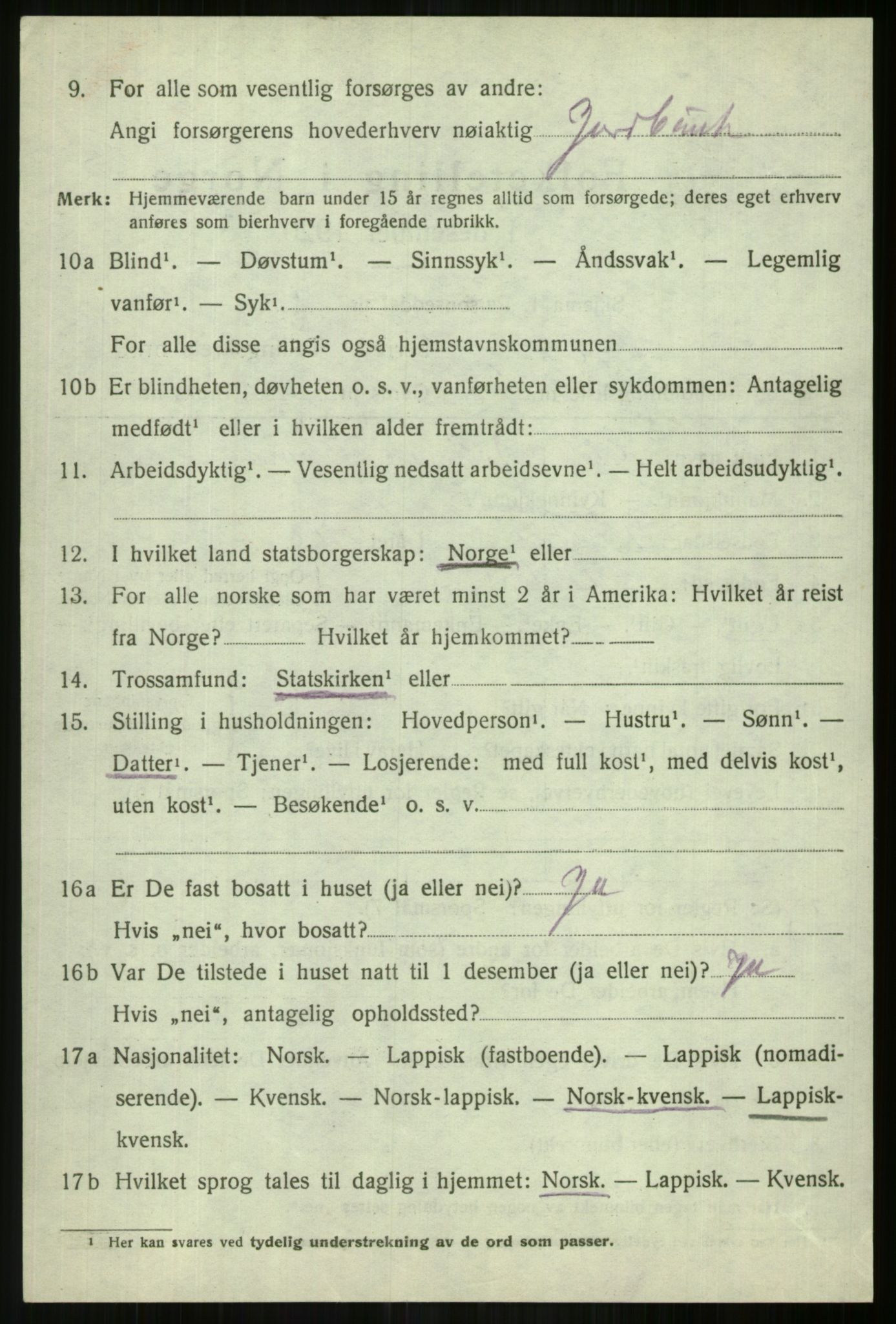 SATØ, Folketelling 1920 for 1938 Lyngen herred, 1920, s. 10408