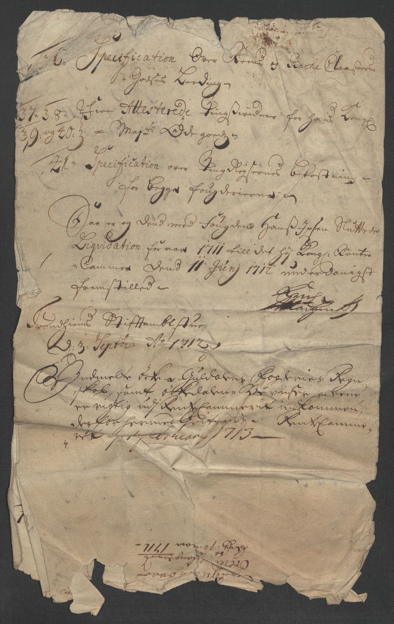 Rentekammeret inntil 1814, Reviderte regnskaper, Fogderegnskap, AV/RA-EA-4092/R60/L3962: Fogderegnskap Orkdal og Gauldal, 1711, s. 362