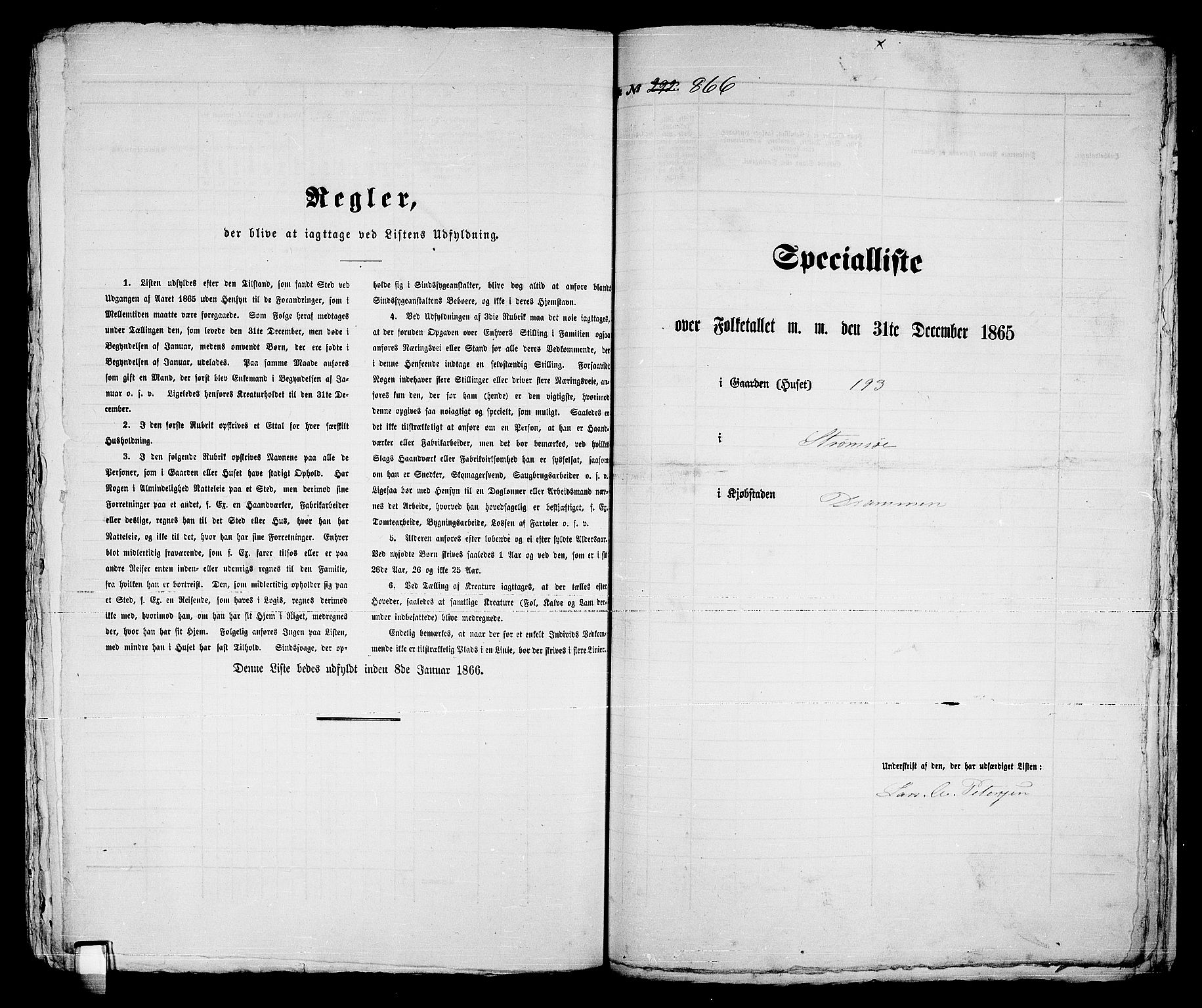 RA, Folketelling 1865 for 0602bP Strømsø prestegjeld i Drammen kjøpstad, 1865, s. 547