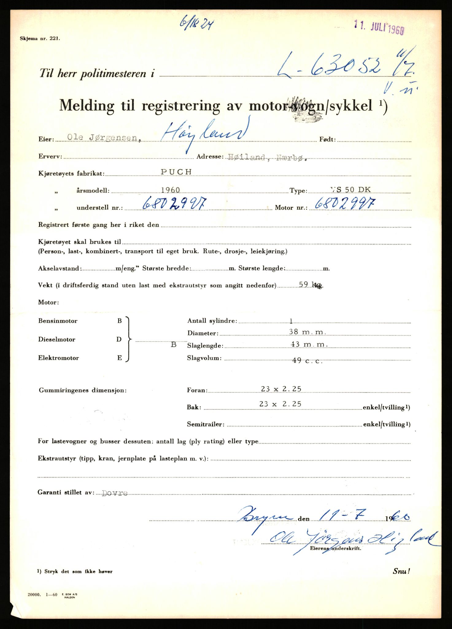 Stavanger trafikkstasjon, AV/SAST-A-101942/0/F/L0063: L-62700 - L-63799, 1930-1971, s. 997