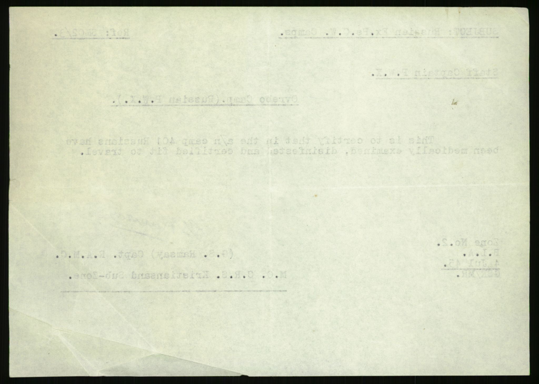Flyktnings- og fangedirektoratet, Repatrieringskontoret, AV/RA-S-1681/D/Db/L0022: Displaced Persons (DPs) og sivile tyskere, 1945-1948, s. 443