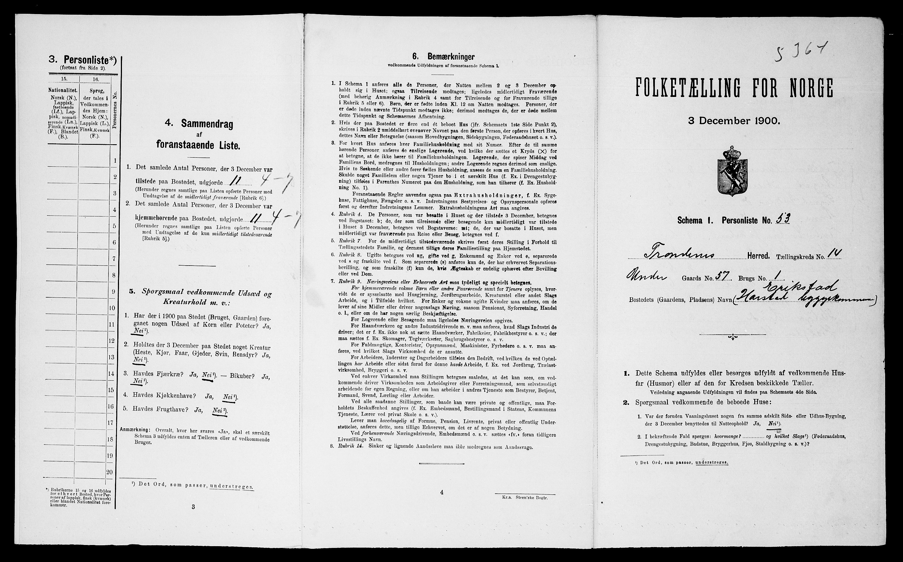 SATØ, Folketelling 1900 for 1914 Trondenes herred, 1900, s. 1546